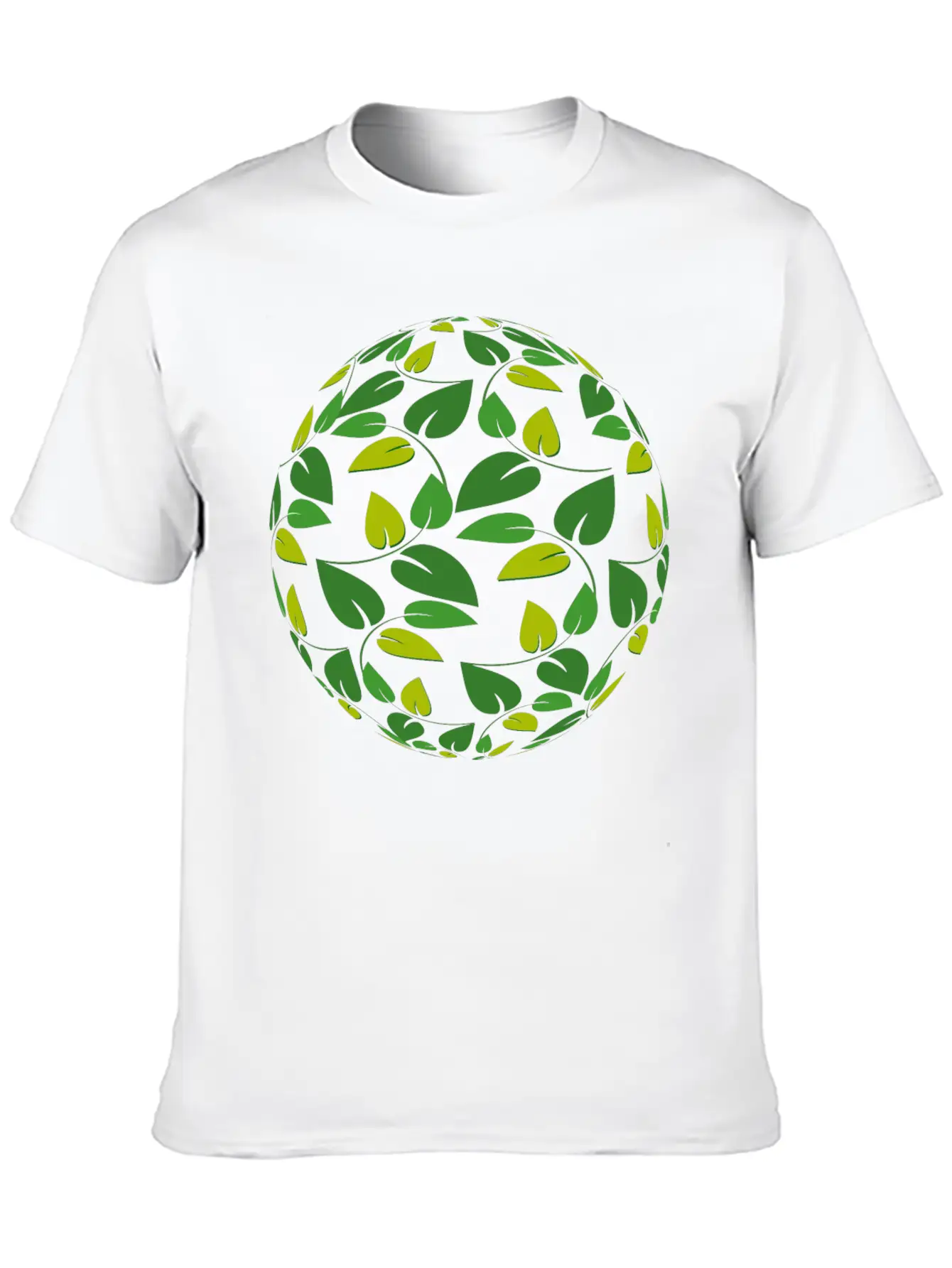 Leafy Sphere Unisex Casual T-Shirt – Clean Design For Daily Comfort