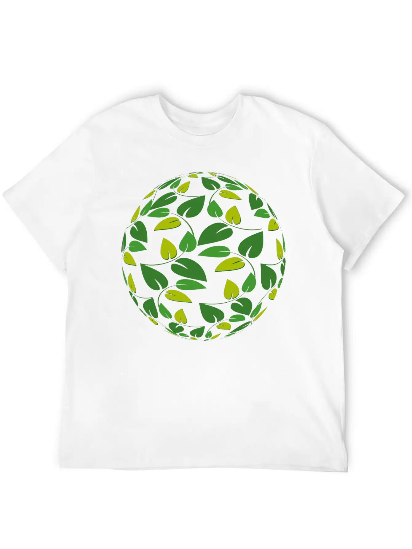 Leafy Sphere Unisex Casual T-Shirt – Clean Design For Daily Comfort