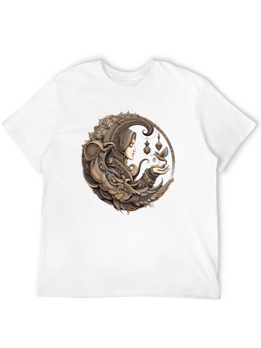 Art Nouveau Woman & Dove Graphic Tee