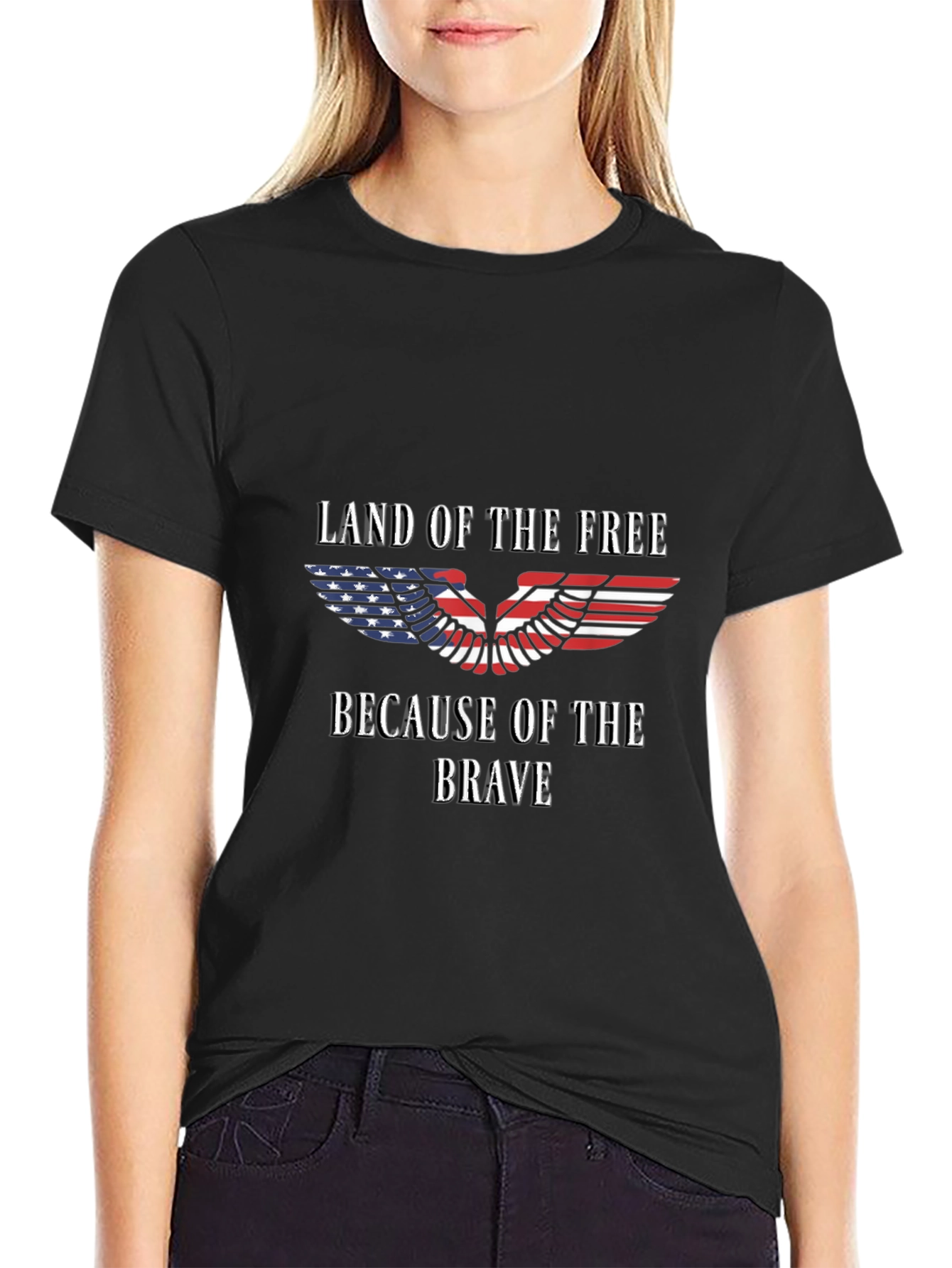 Patriotic Land of the Free Graphic Tee
