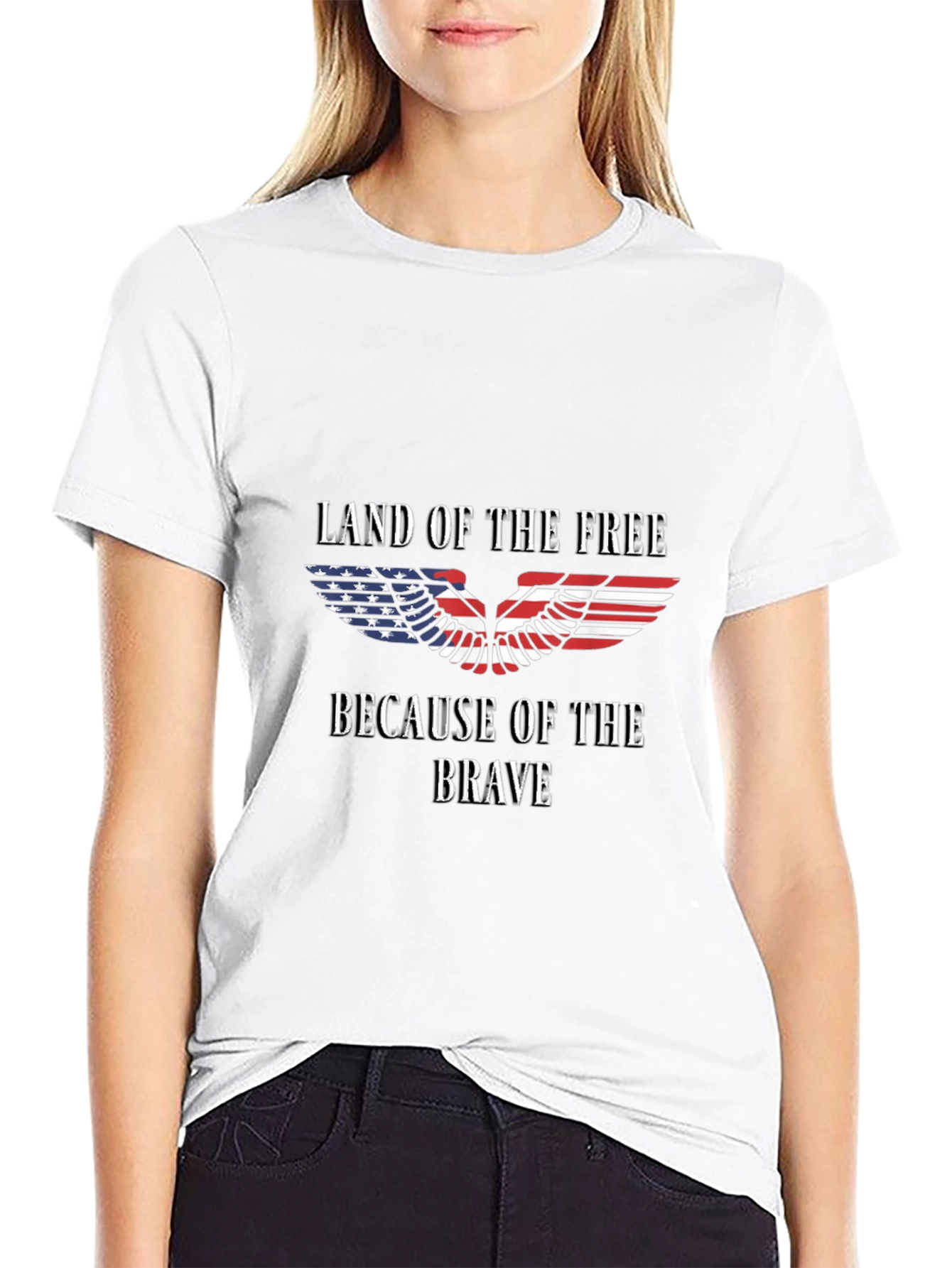 Patriotic Land of the Free Graphic Tee