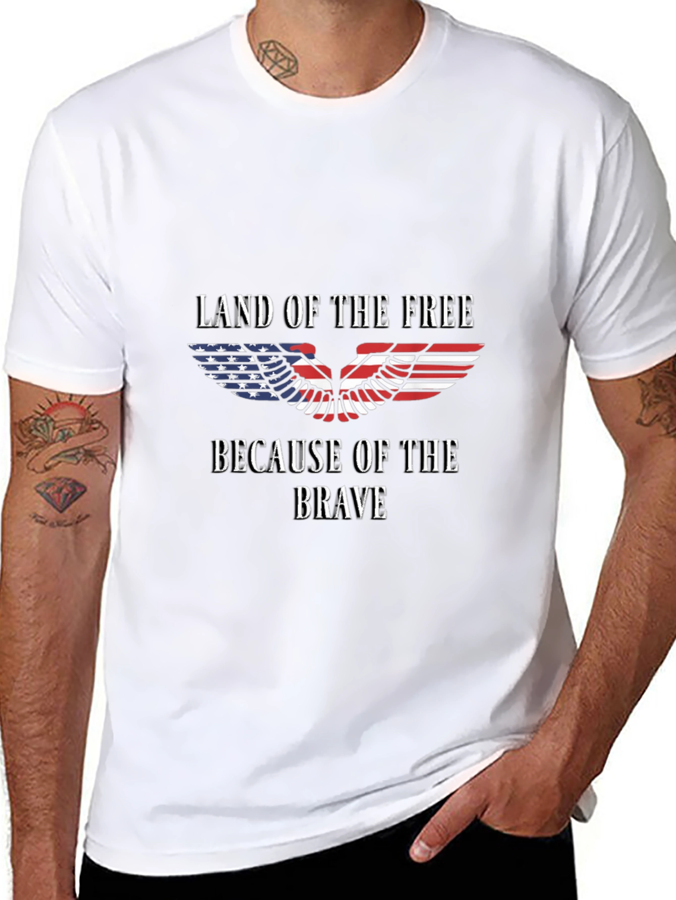 Patriotic Land of the Free Graphic Tee