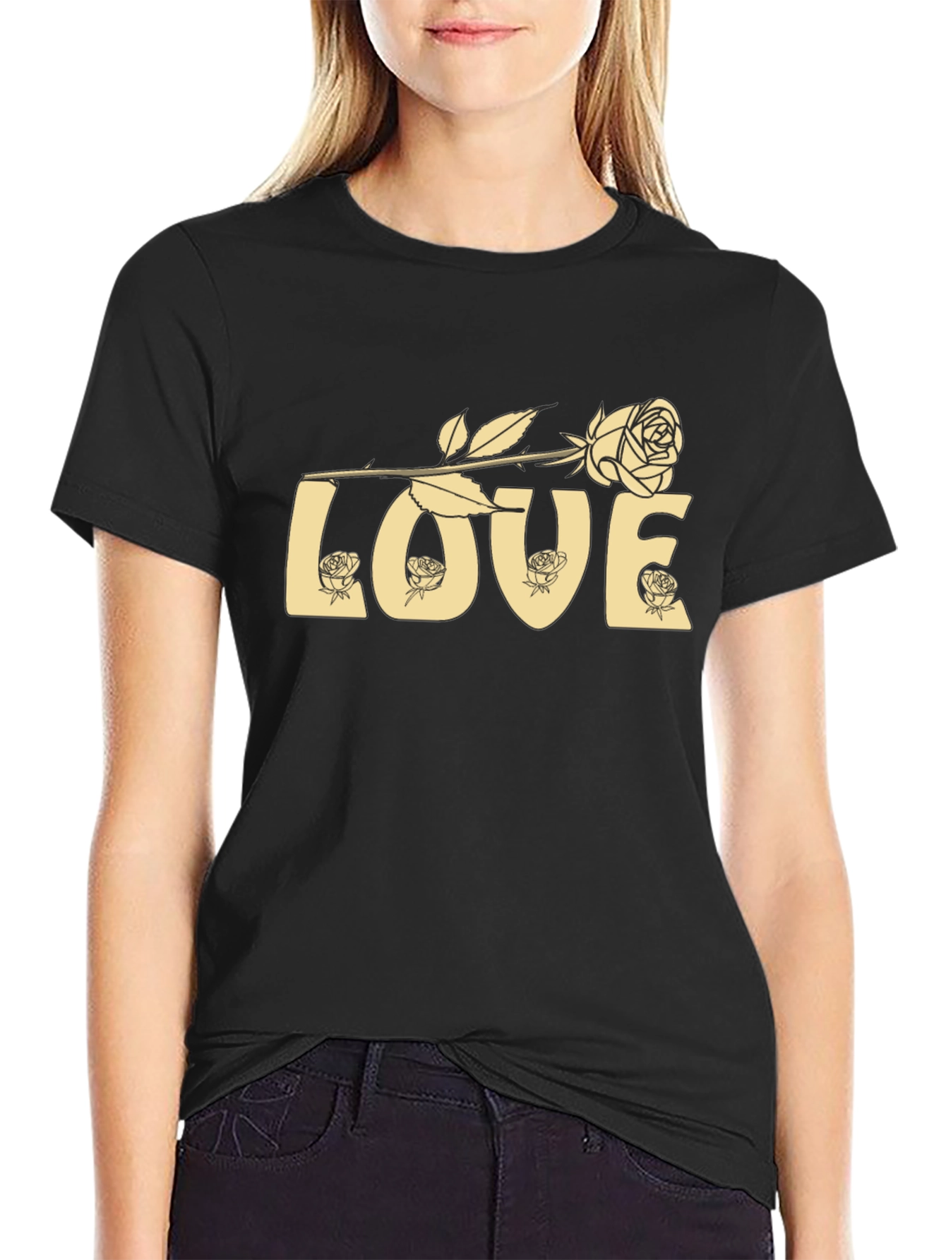 Love Rose Graphic T-Shirt - Soft Cotton Blend