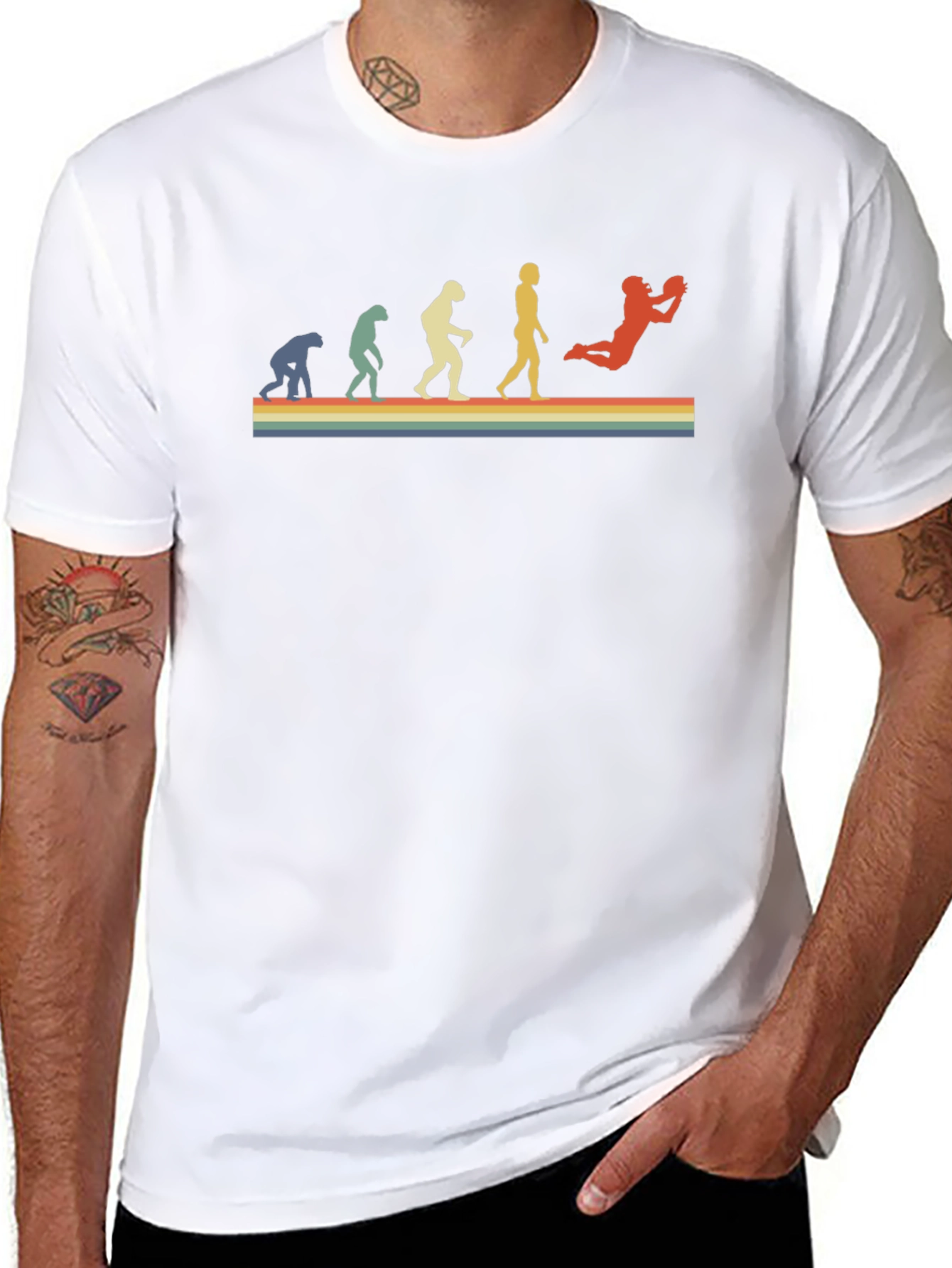 Evolution of Football T-Shirt