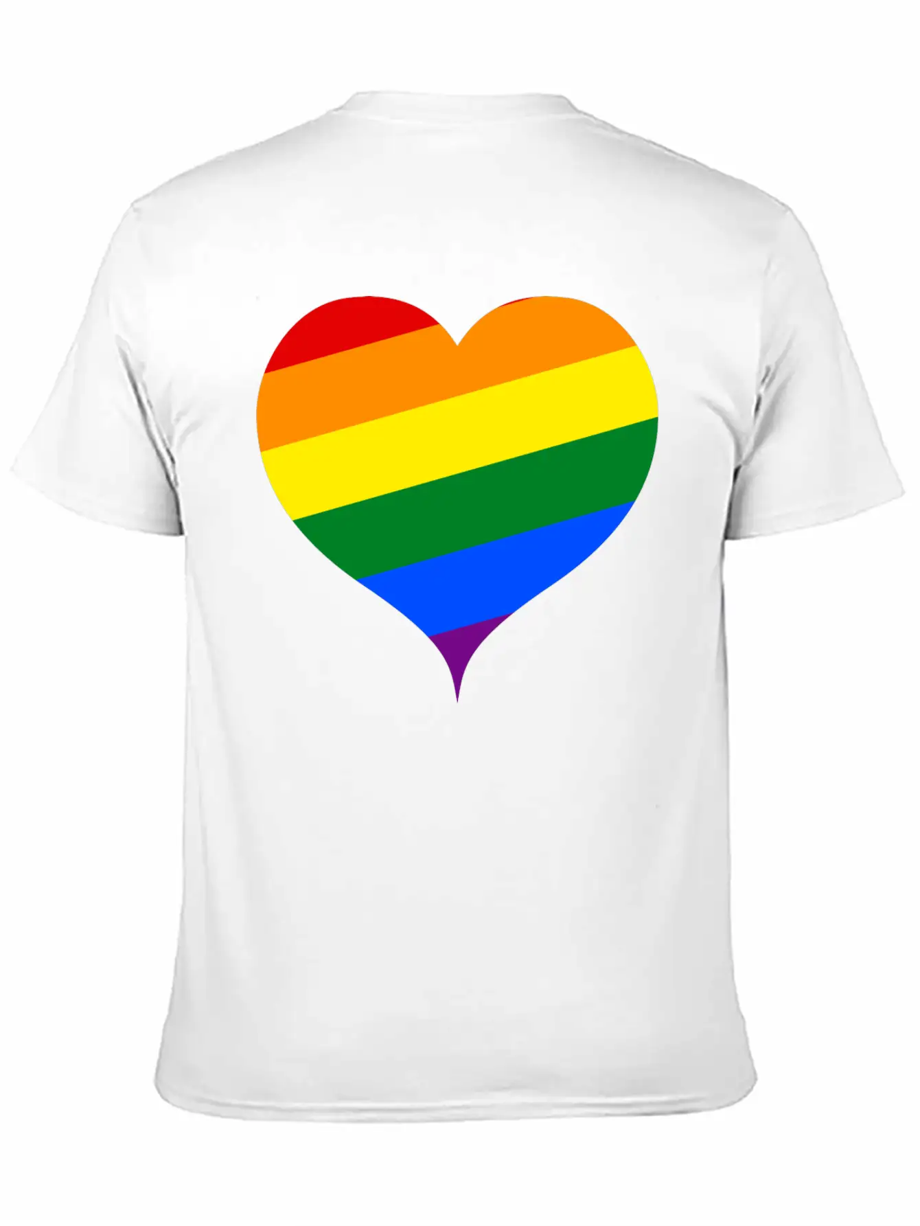 LGBT PRIDE HEART Unisex Casual T-Shirt – Clean Design For Daily Comfort