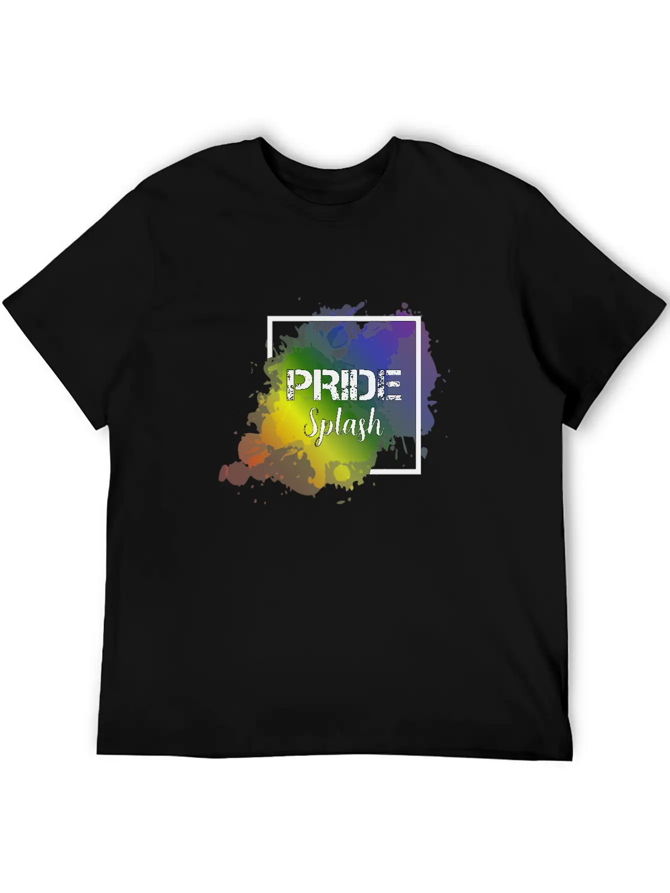 LGBT Pride Splash Gay Pride CSD Coming Out Unisex Casual T-Shirt – Clean Design For Daily Comfort