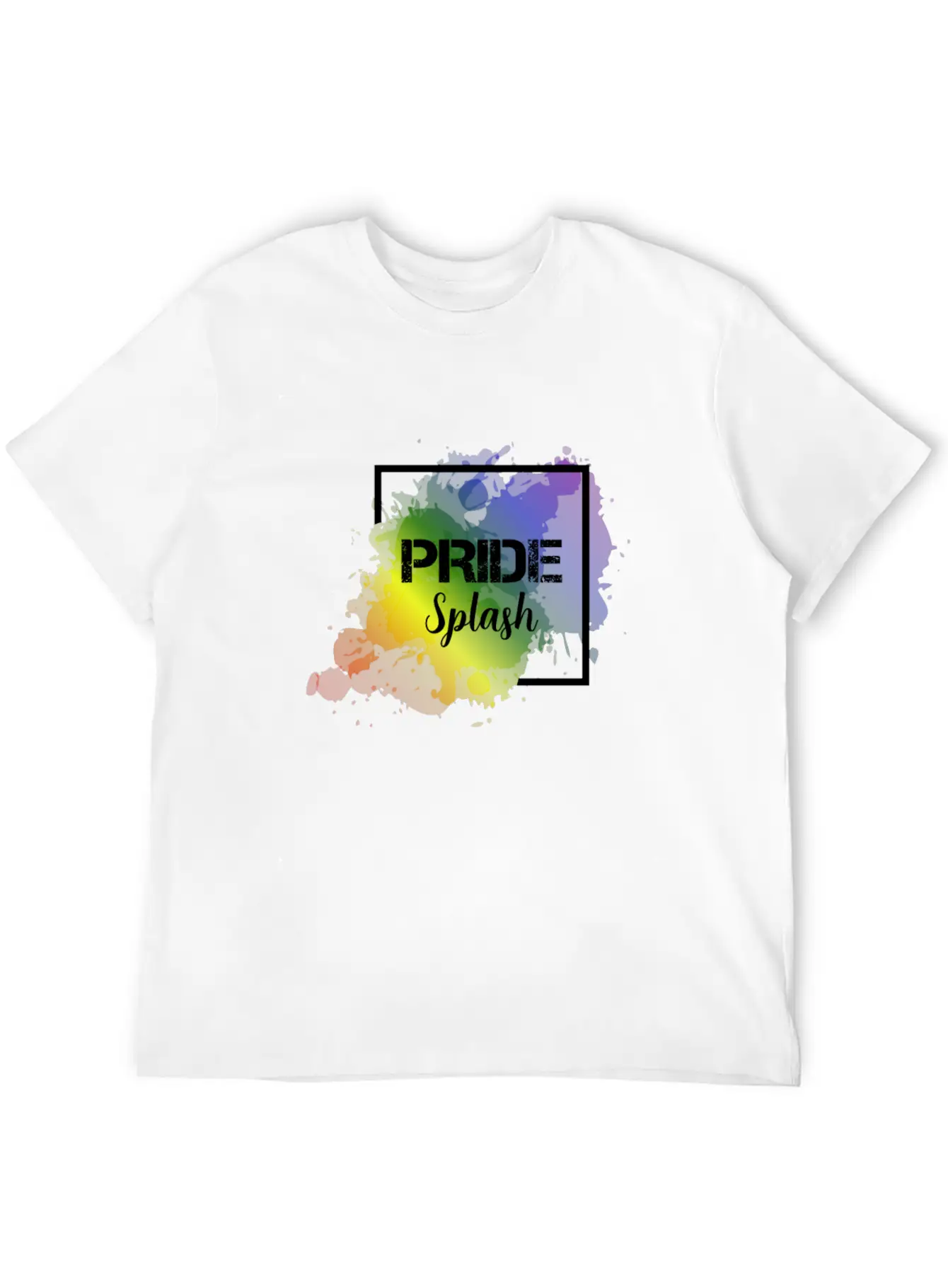 LGBT Pride Splash Gay Pride CSD Coming Out Unisex Casual T-Shirt – Clean Design For Daily Comfort