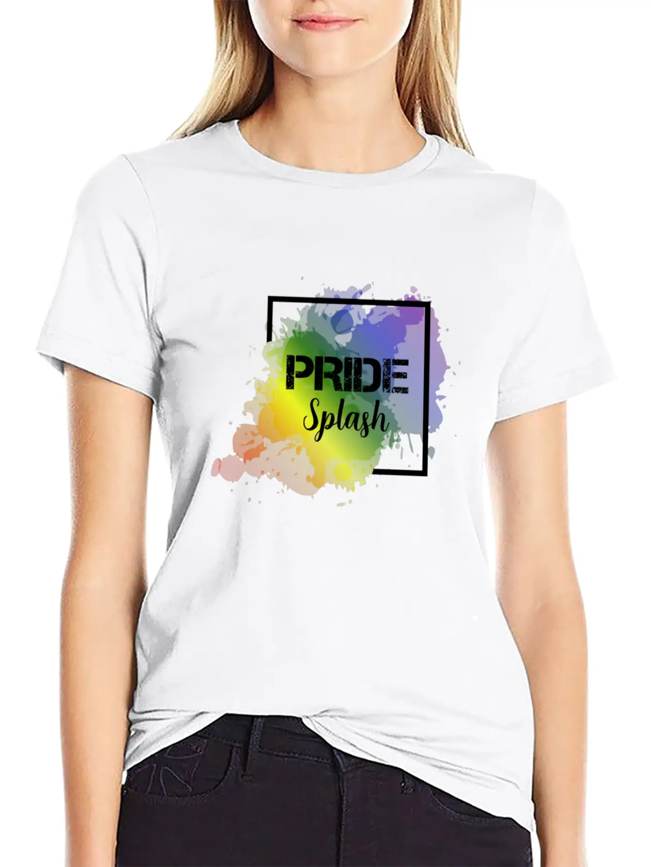 LGBT Pride Splash Gay Pride CSD Coming Out Unisex Casual T-Shirt – Clean Design For Daily Comfort