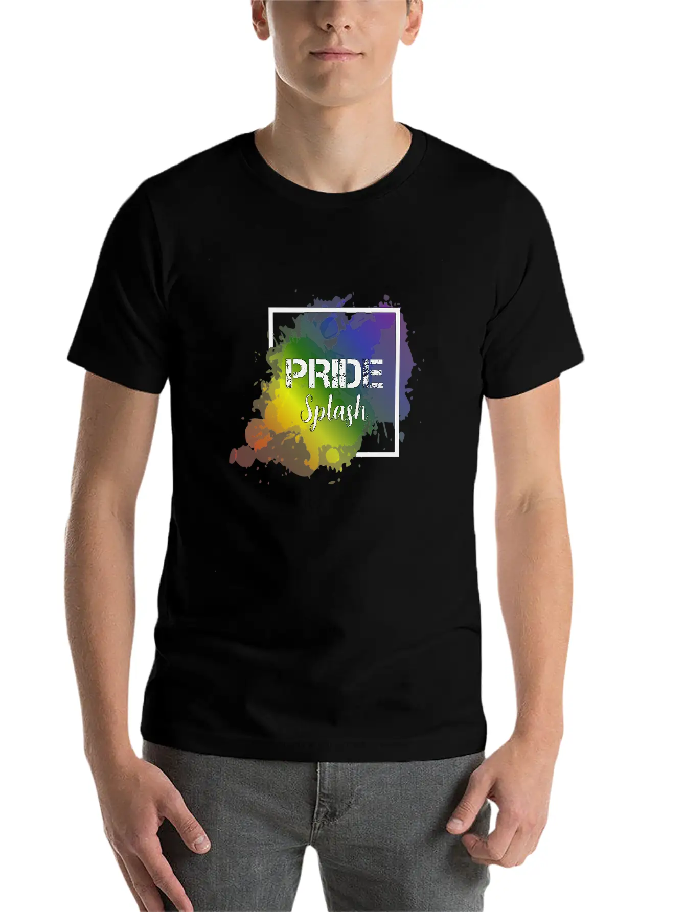 LGBT Pride Splash Gay Pride CSD Coming Out Unisex Casual T-Shirt – Clean Design For Daily Comfort