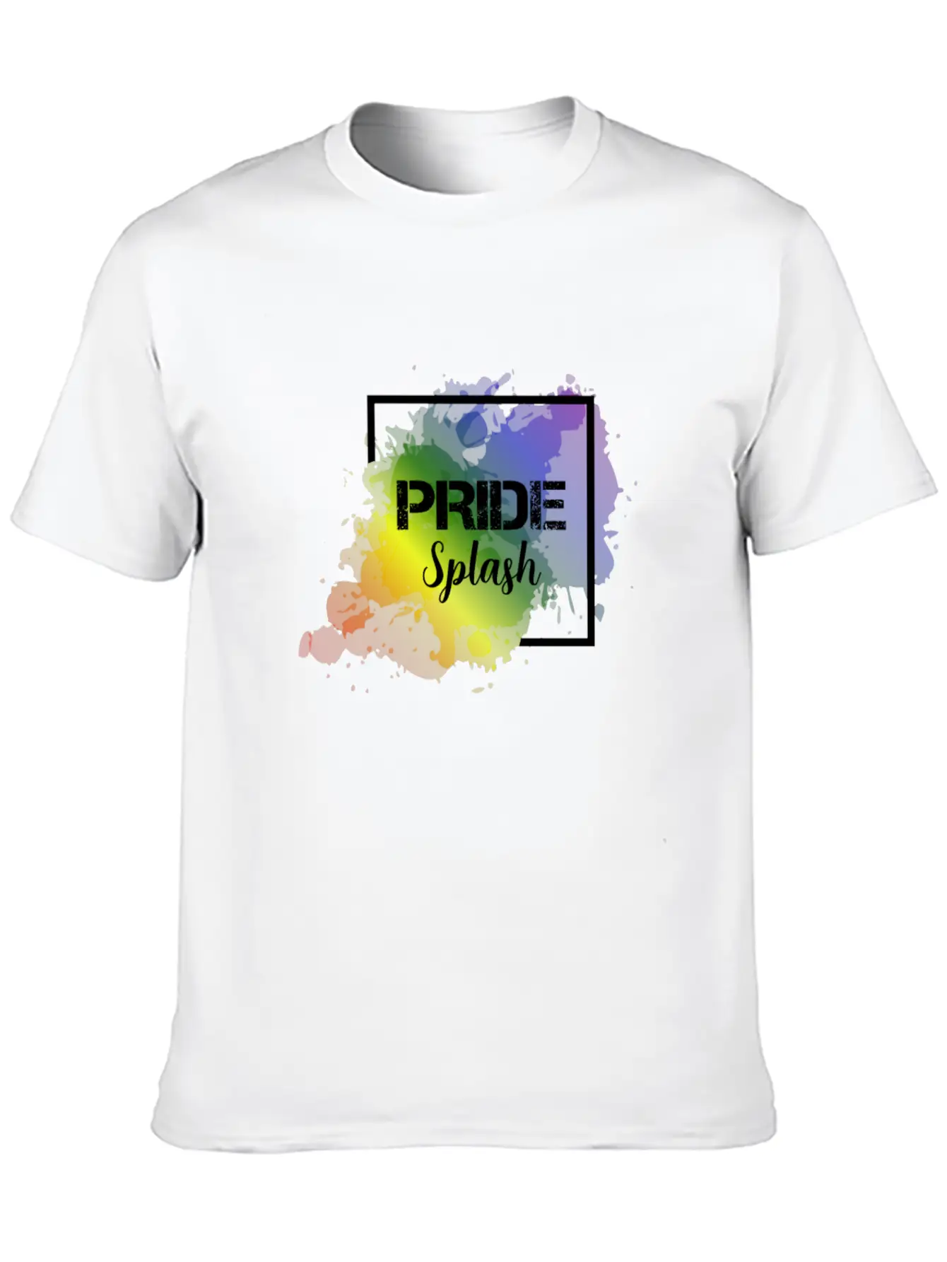 LGBT Pride Splash Gay Pride CSD Coming Out Unisex Casual T-Shirt – Clean Design For Daily Comfort
