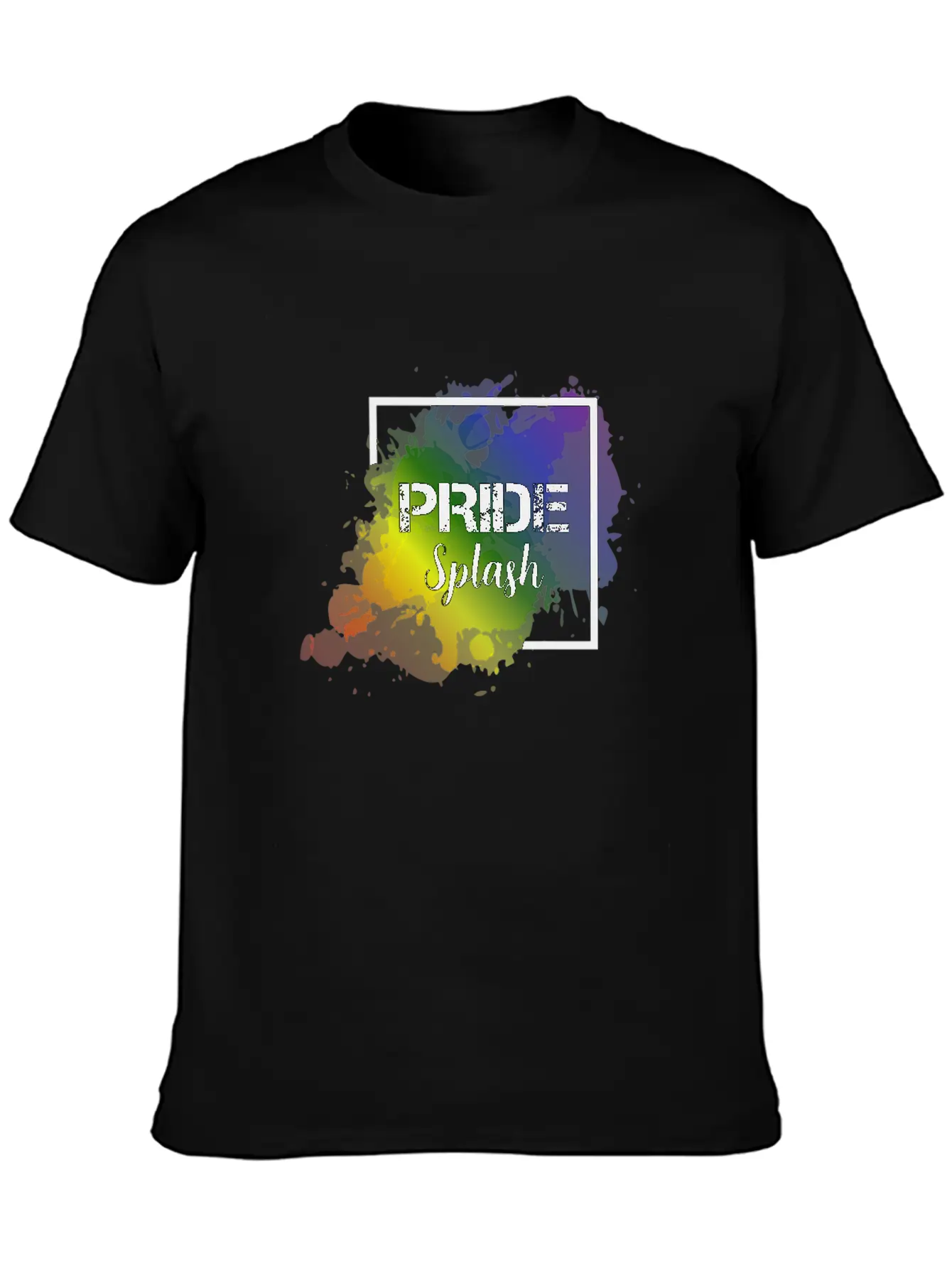 LGBT Pride Splash Gay Pride CSD Coming Out Unisex Casual T-Shirt – Clean Design For Daily Comfort