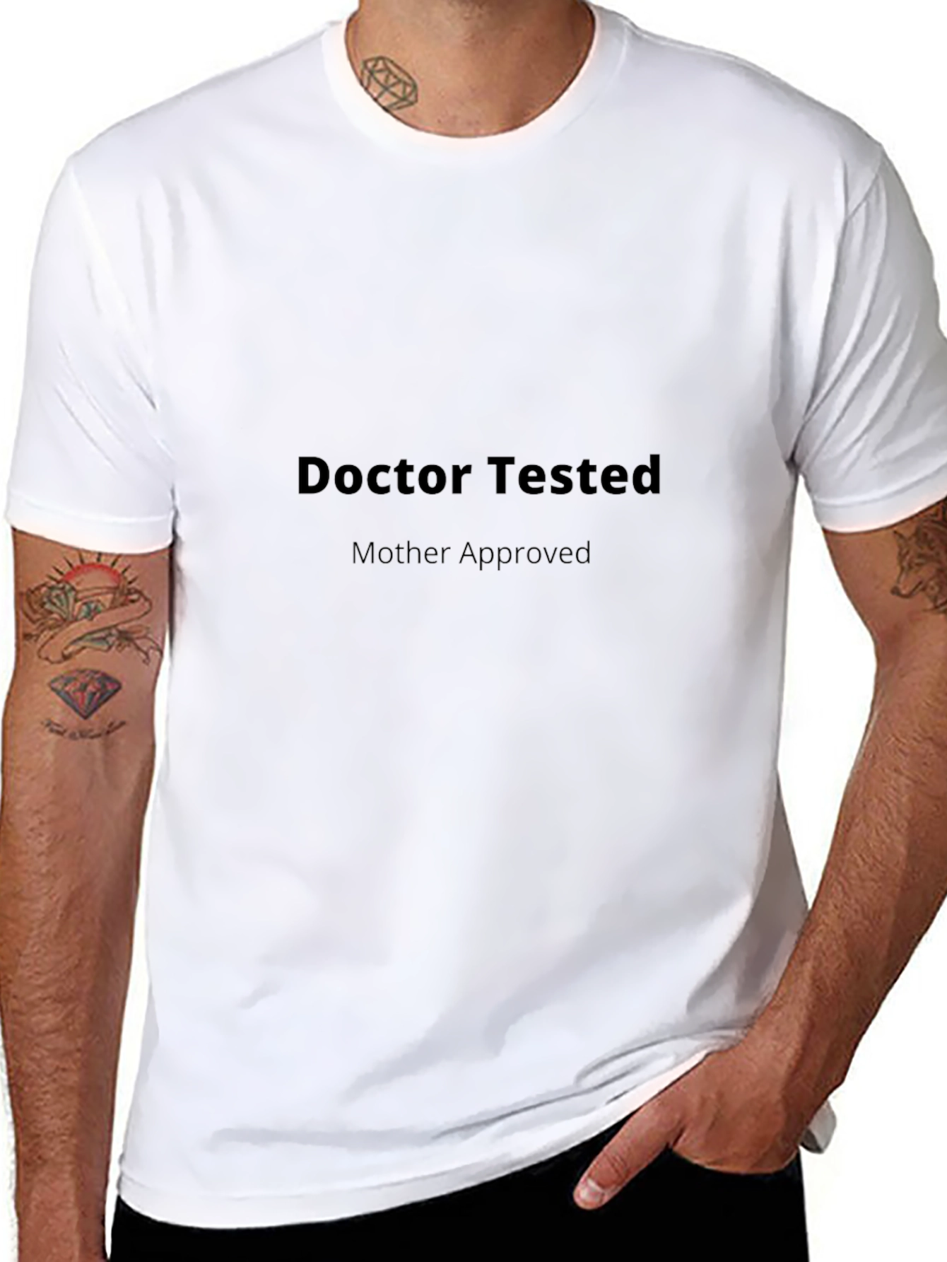 Doctor Tested Mother Approved Black T-Shirt
