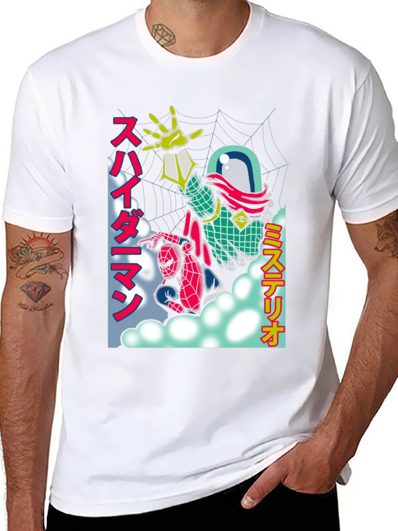 Spider-Man & Mysterio Retro Anime T-Shirt