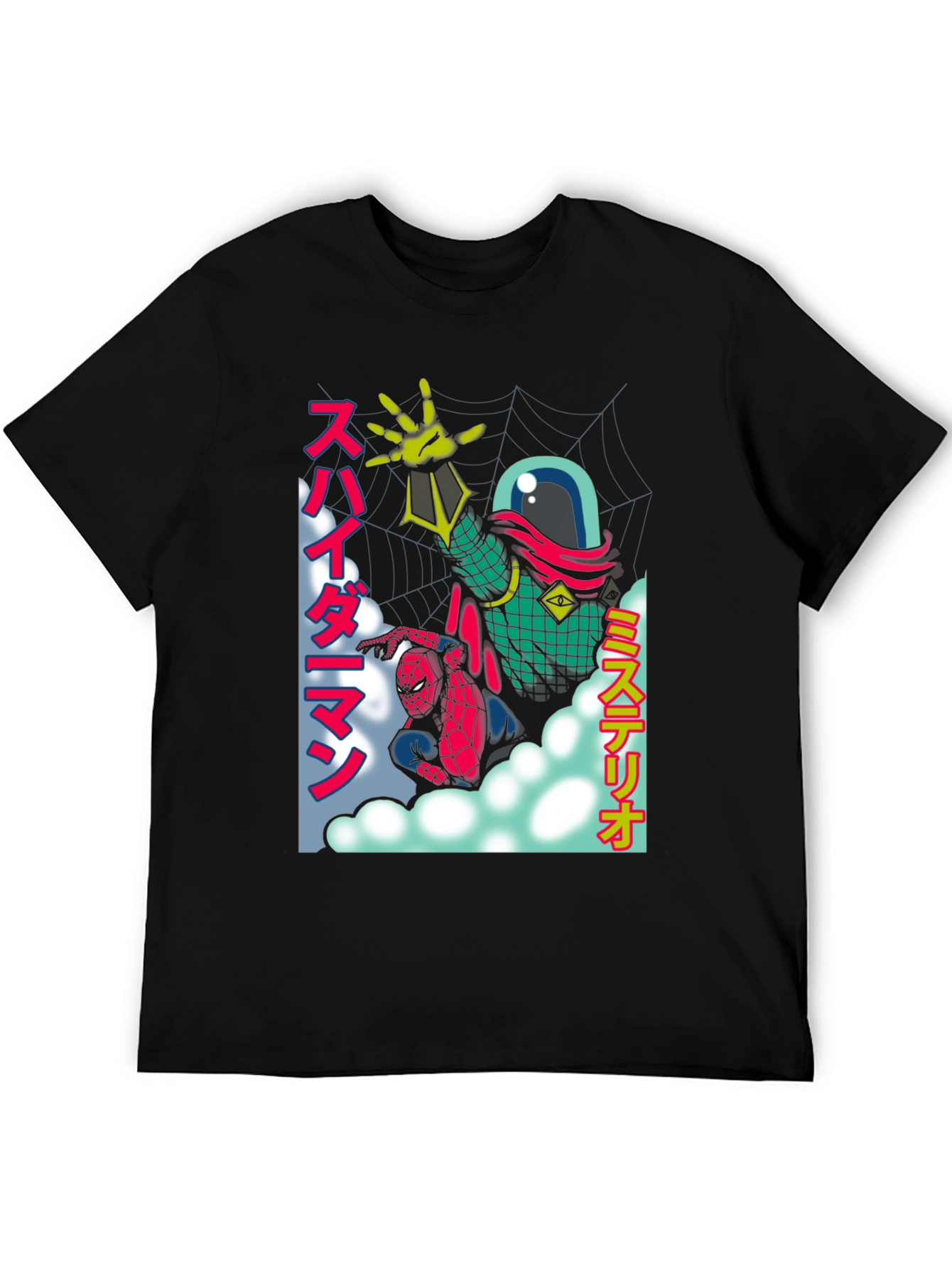 Spider-Man & Mysterio Retro Anime T-Shirt