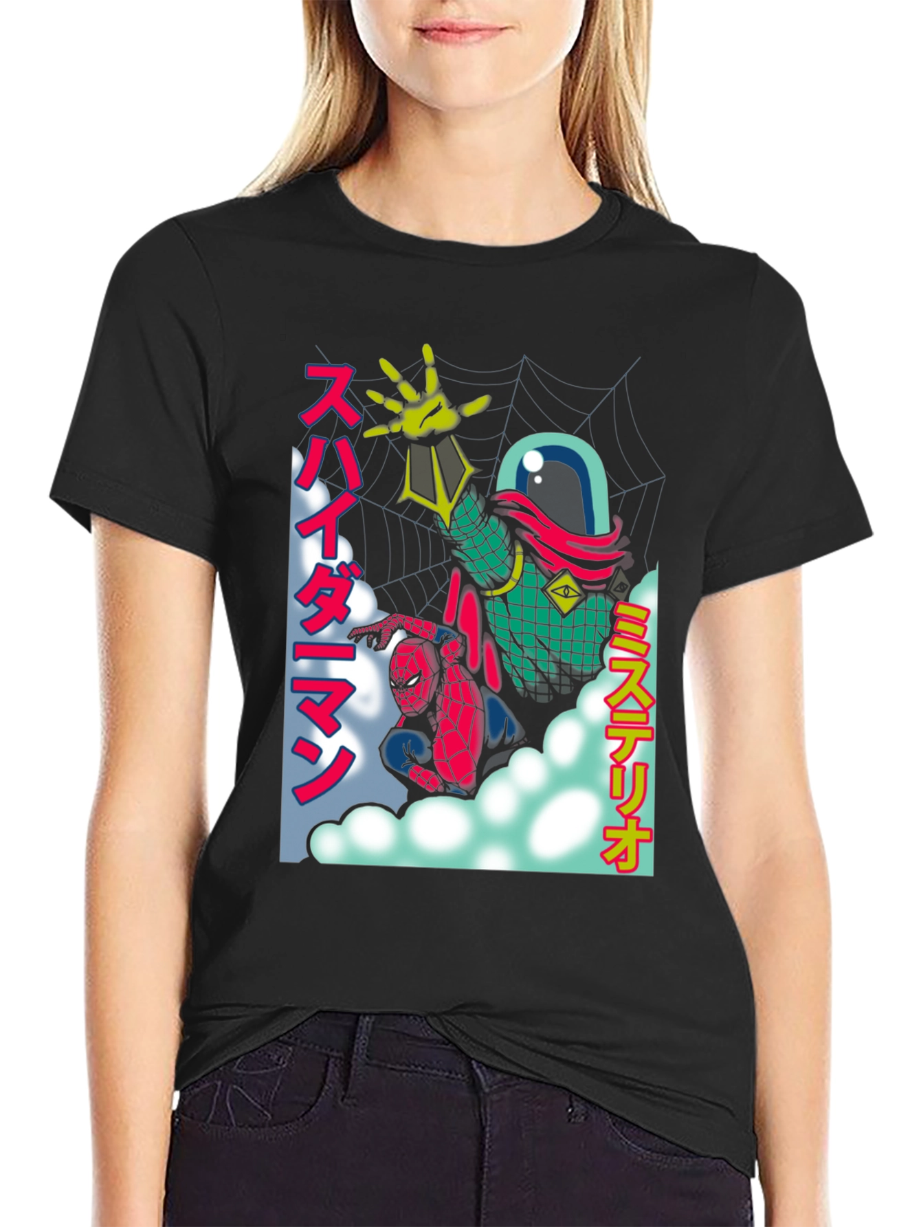 Spider-Man & Mysterio Retro Anime T-Shirt