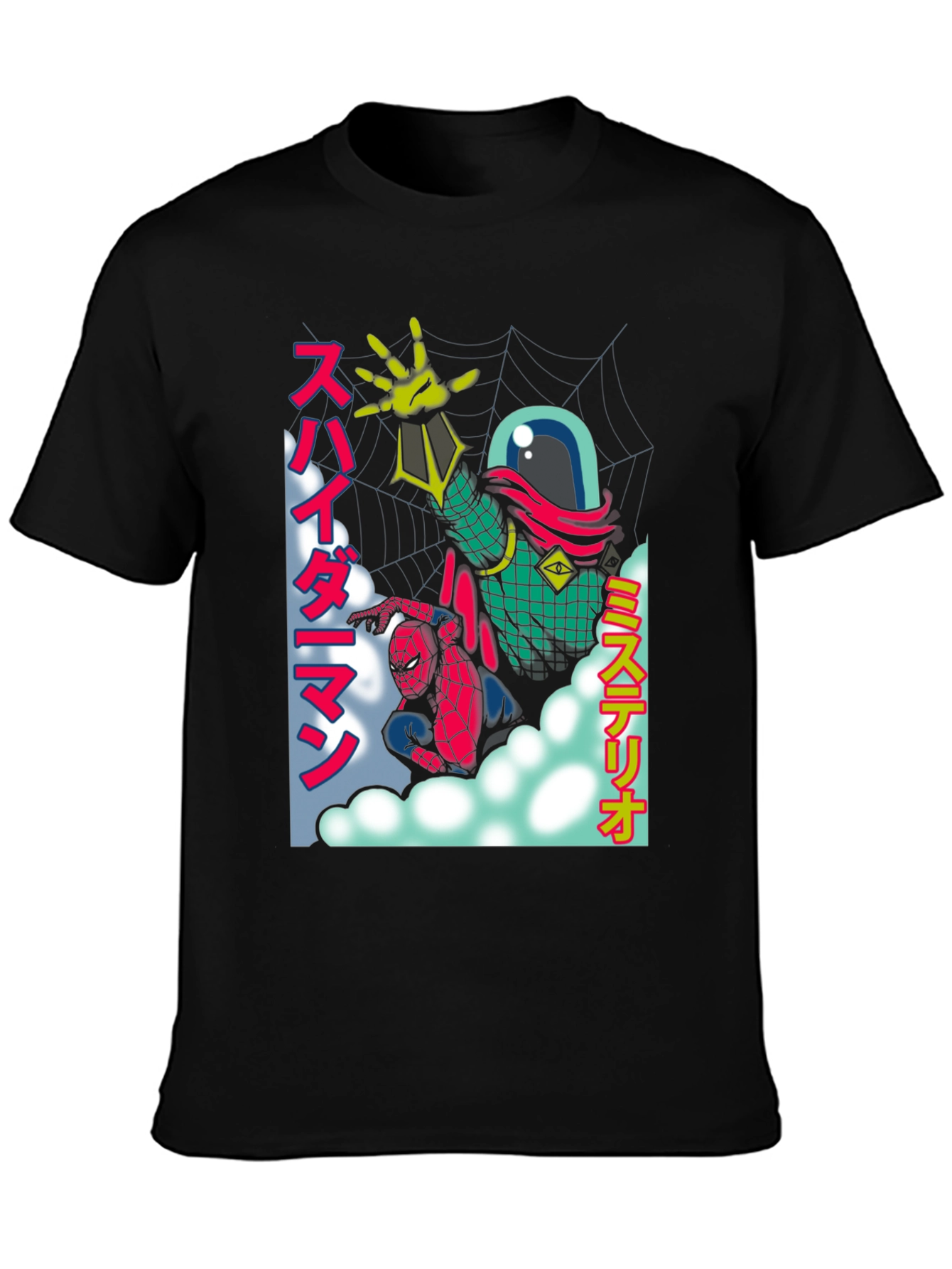 Spider-Man & Mysterio Retro Anime T-Shirt