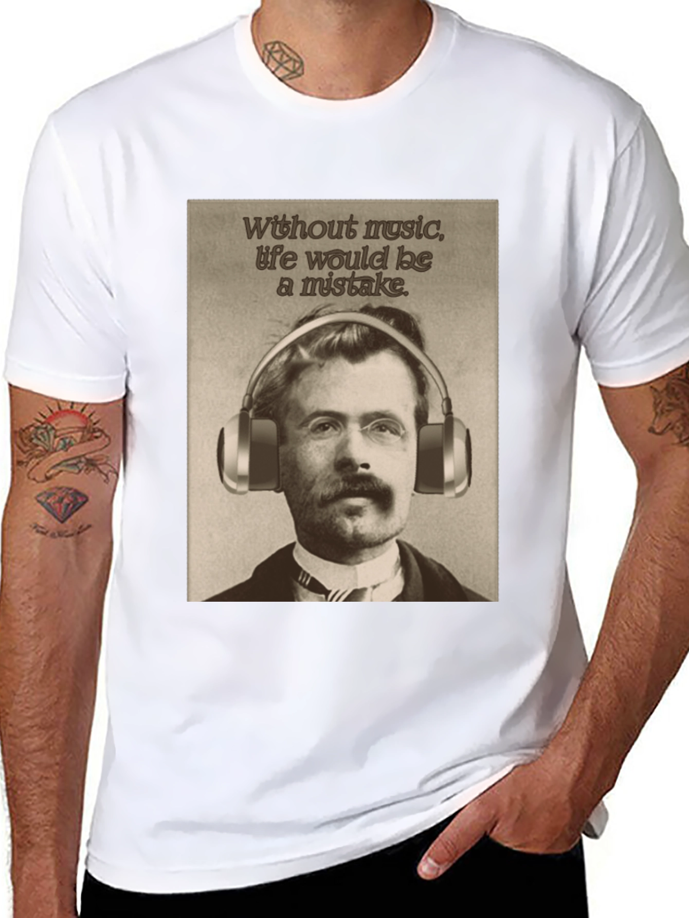 Nietzsche Music Lover T-Shirt - Philosopher Tee