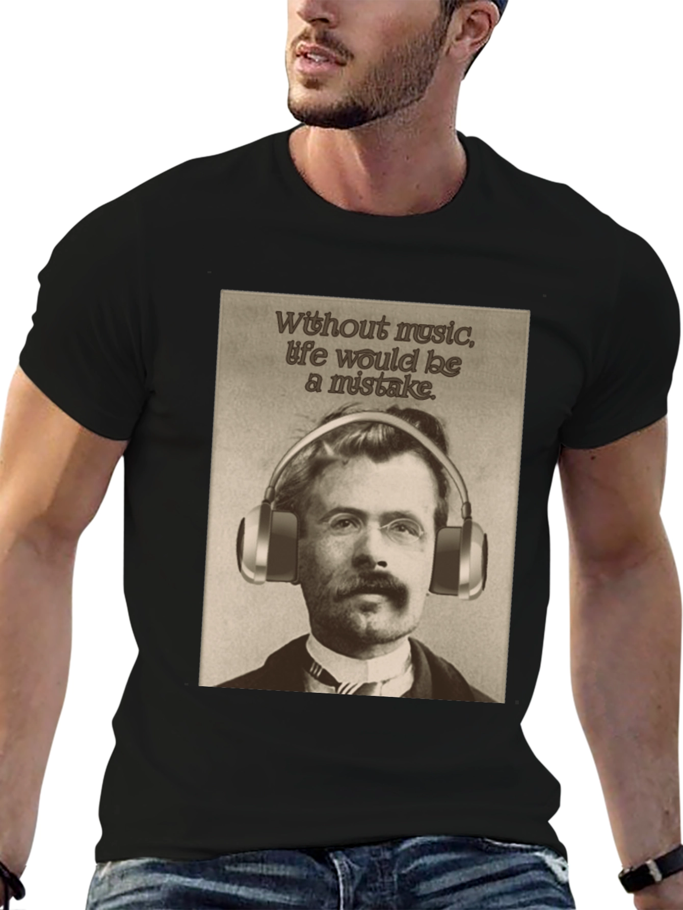 Nietzsche Music Lover T-Shirt - Philosopher Tee