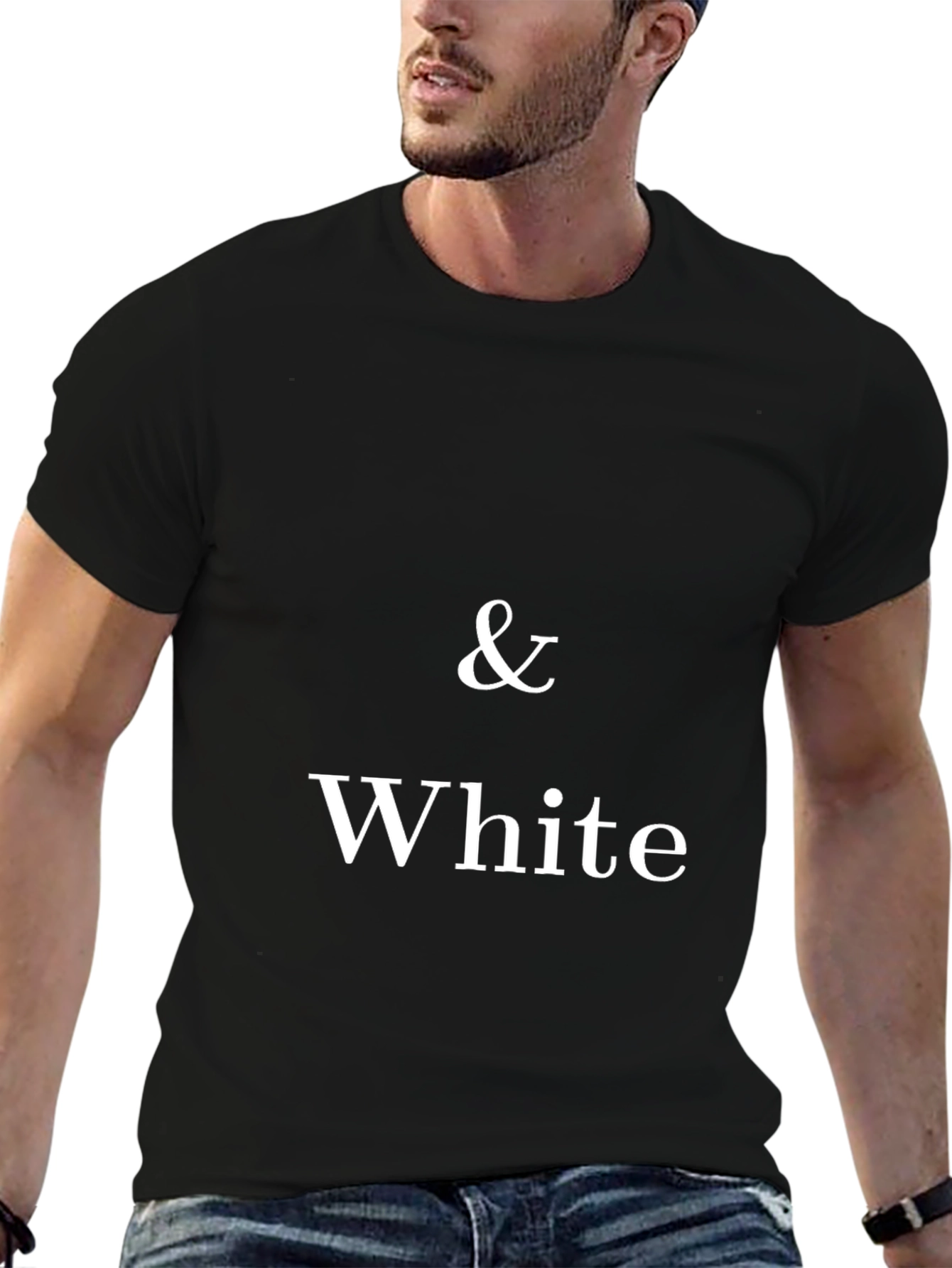 Black & White Graphic T-Shirt