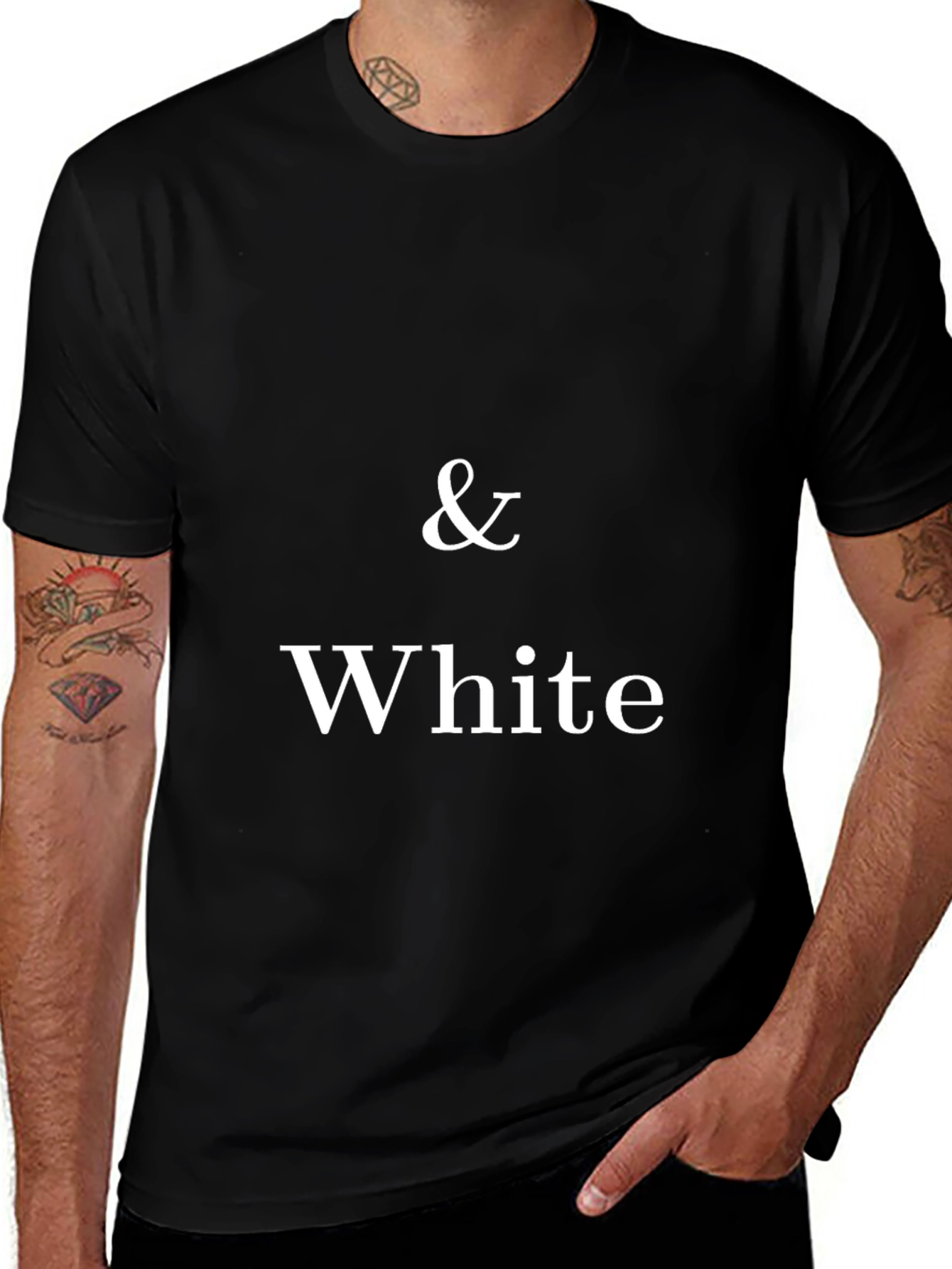 Black & White Graphic T-Shirt