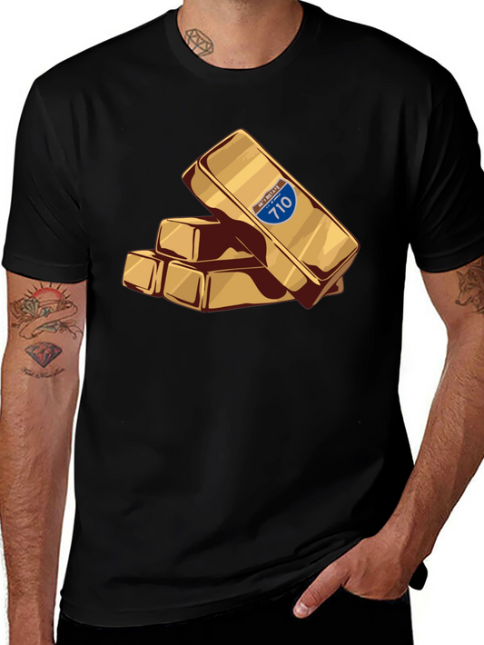 Interstate 710 Gold Bar Stack Tee