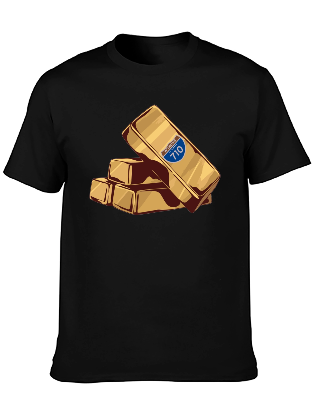 Interstate 710 Gold Bar Stack Tee