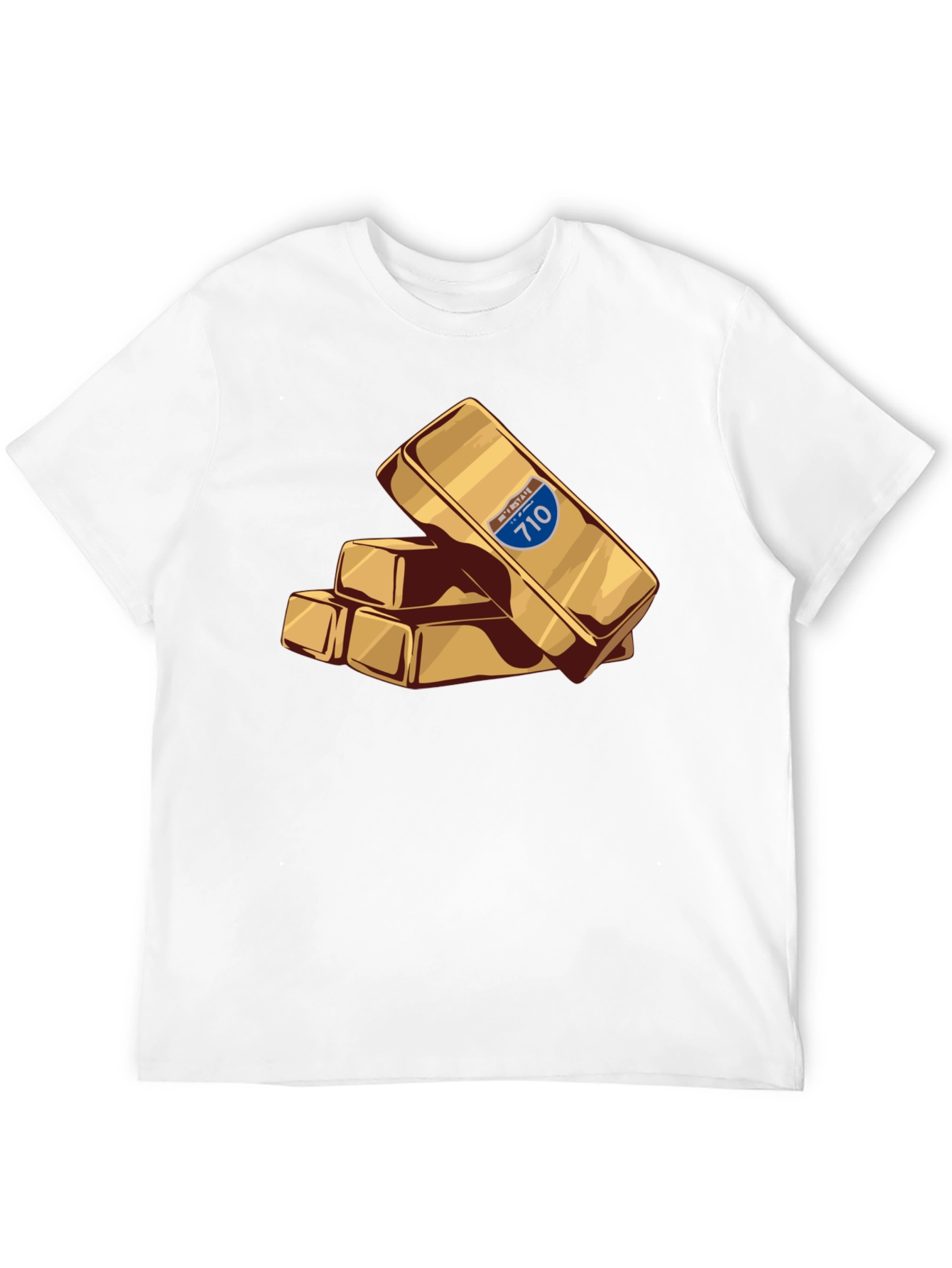 Interstate 710 Gold Bar Stack Tee