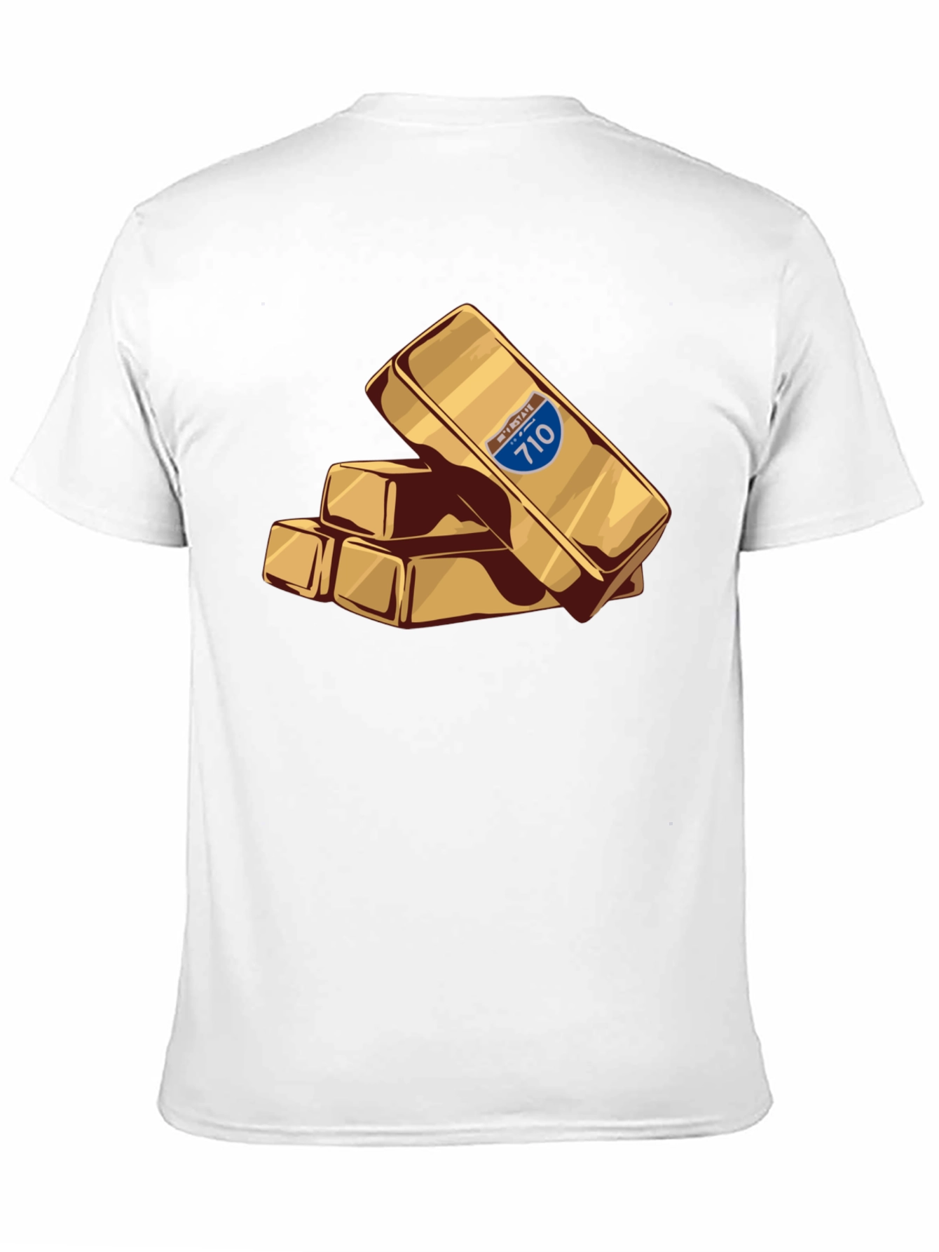 Interstate 710 Gold Bar Stack Tee