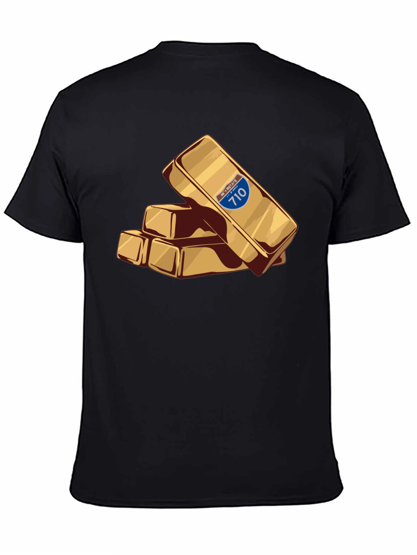 Interstate 710 Gold Bar Stack Tee