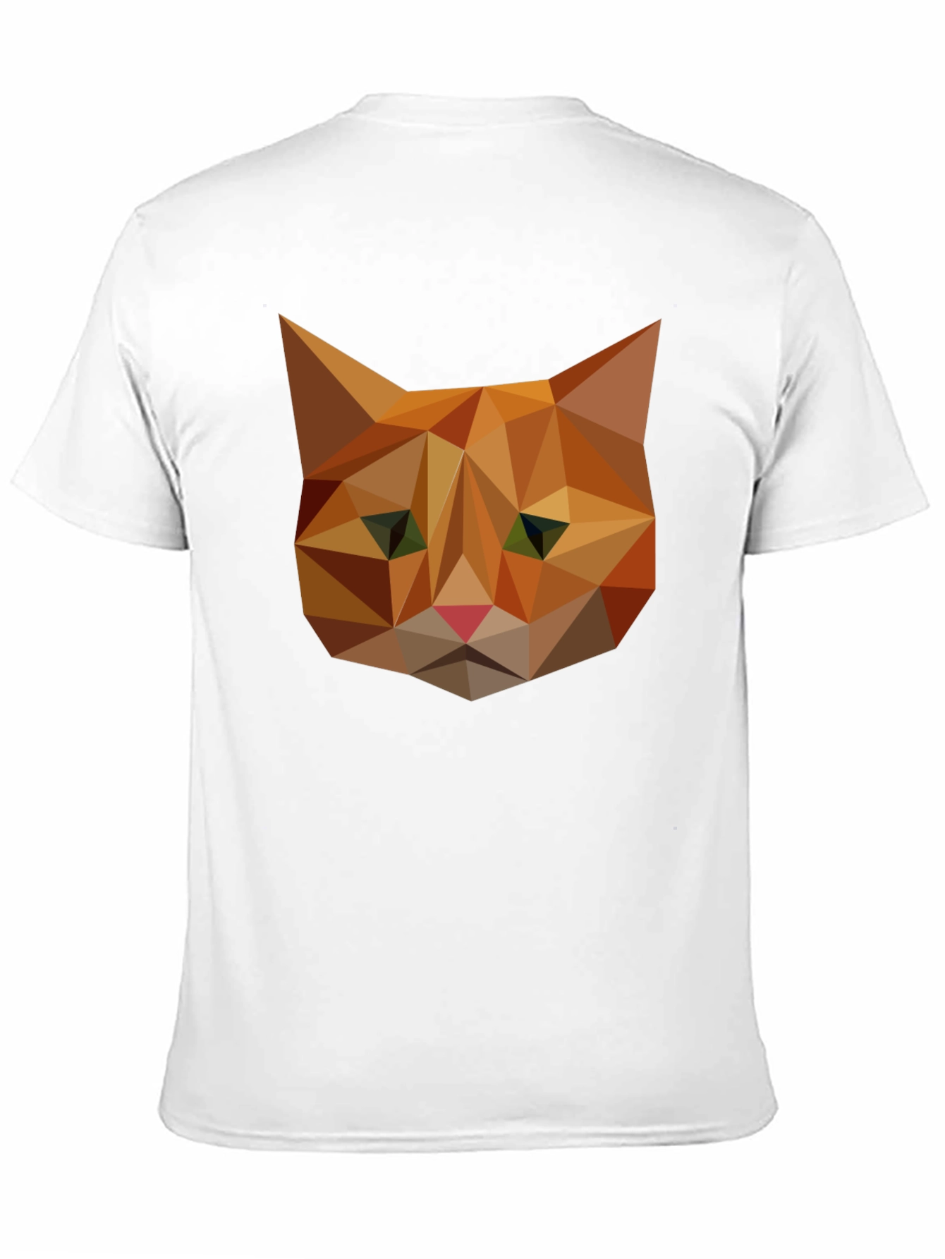Geometric Cat Tee - Modern Graphic Print