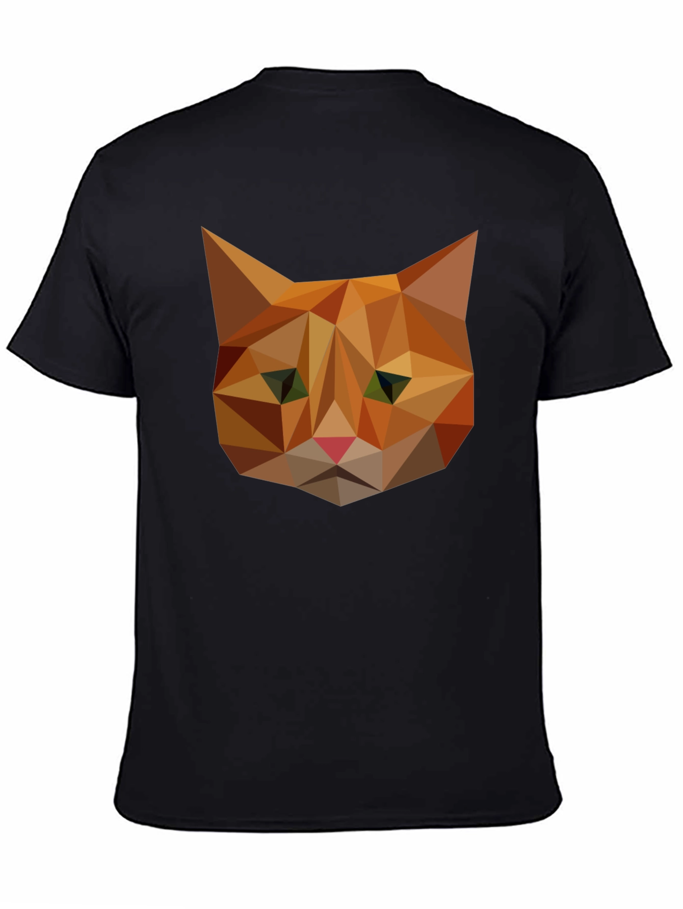 Geometric Cat Tee - Modern Graphic Print