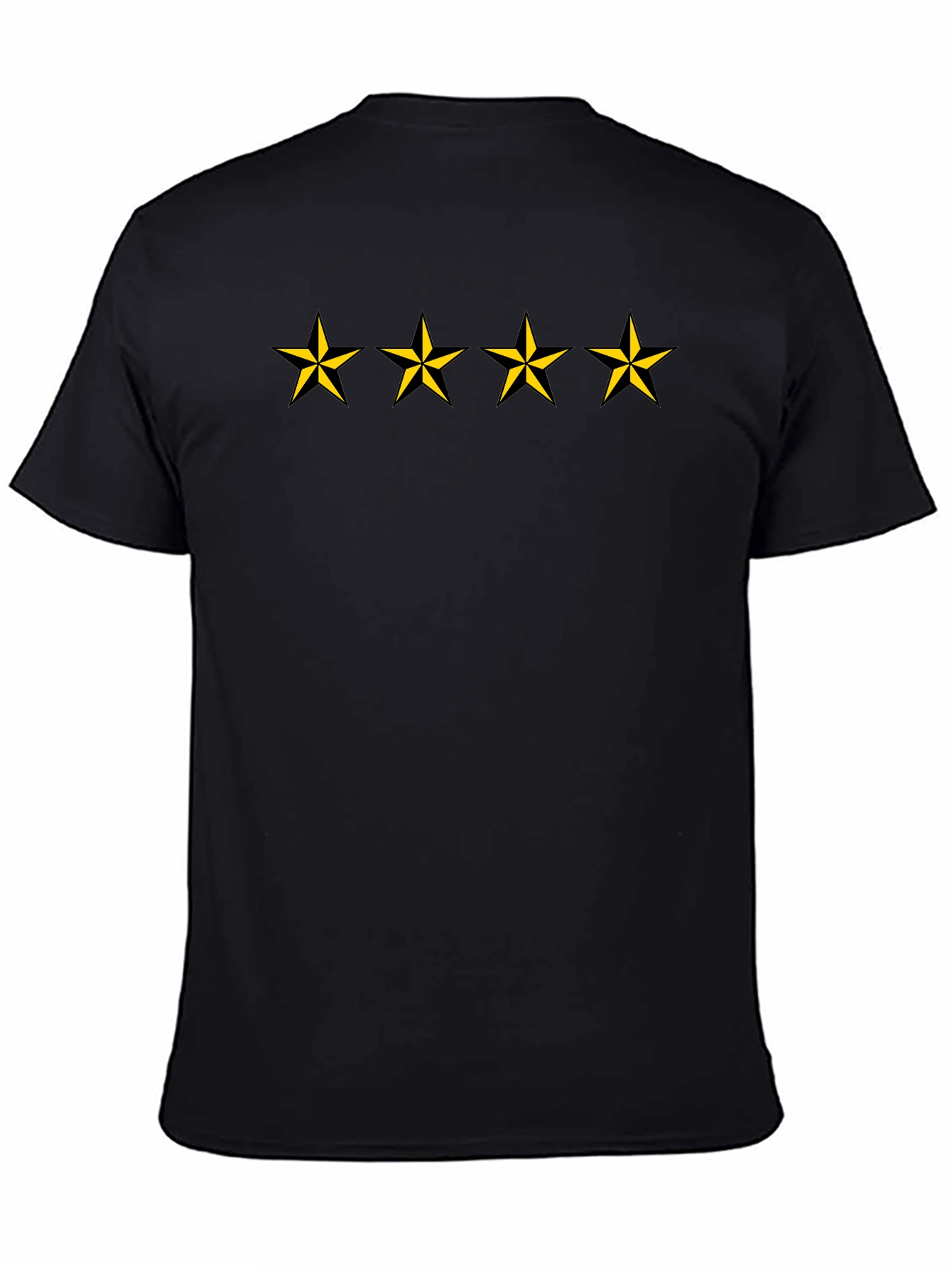 Stars Graphic Black T-Shirt