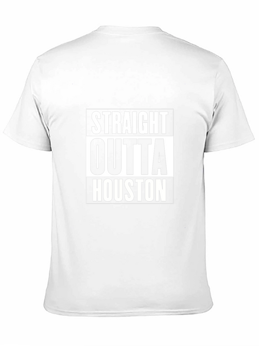 Straight Outta Houston Black T-Shirt