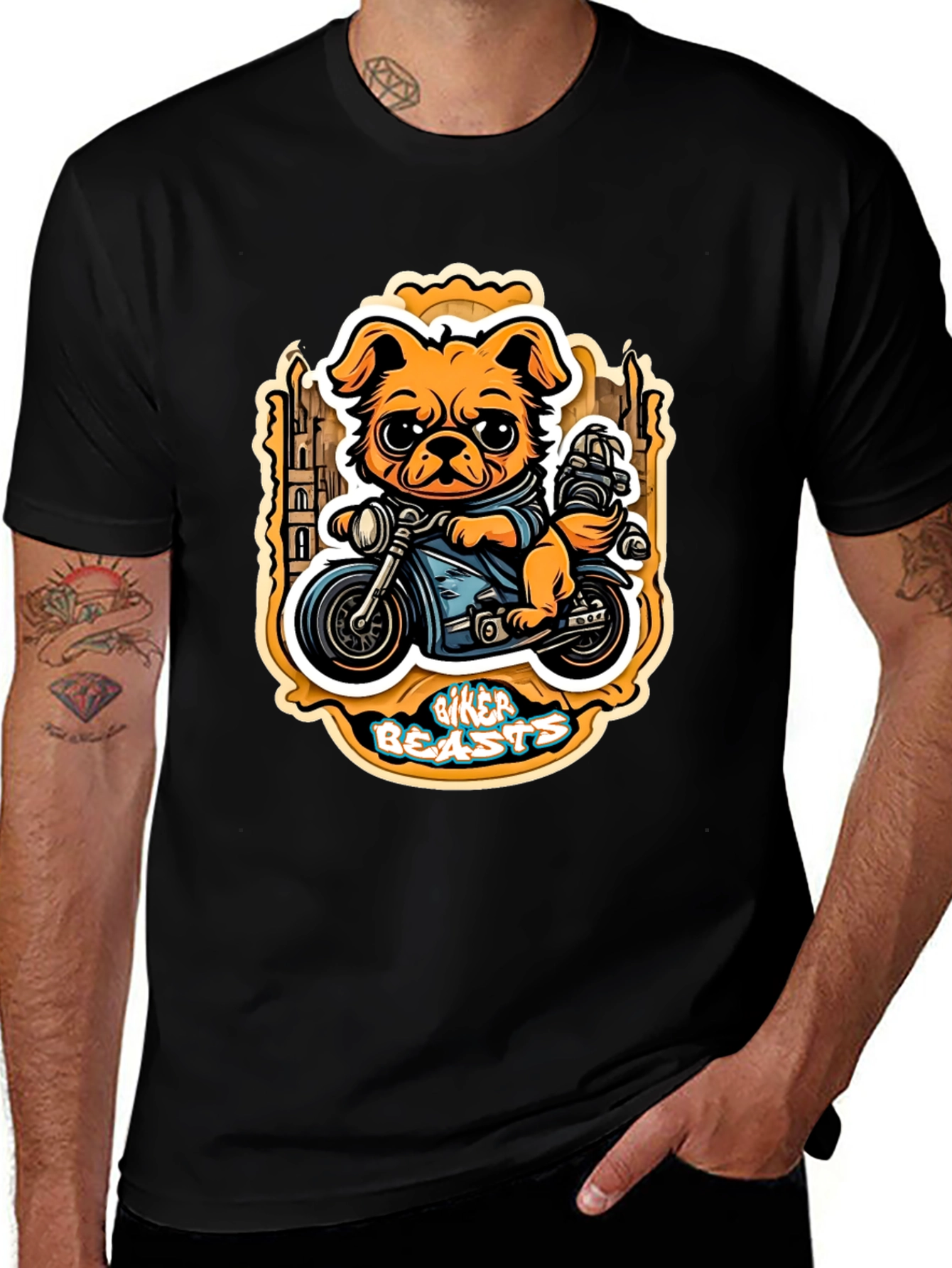 Biker Beasts Dog T-Shirt