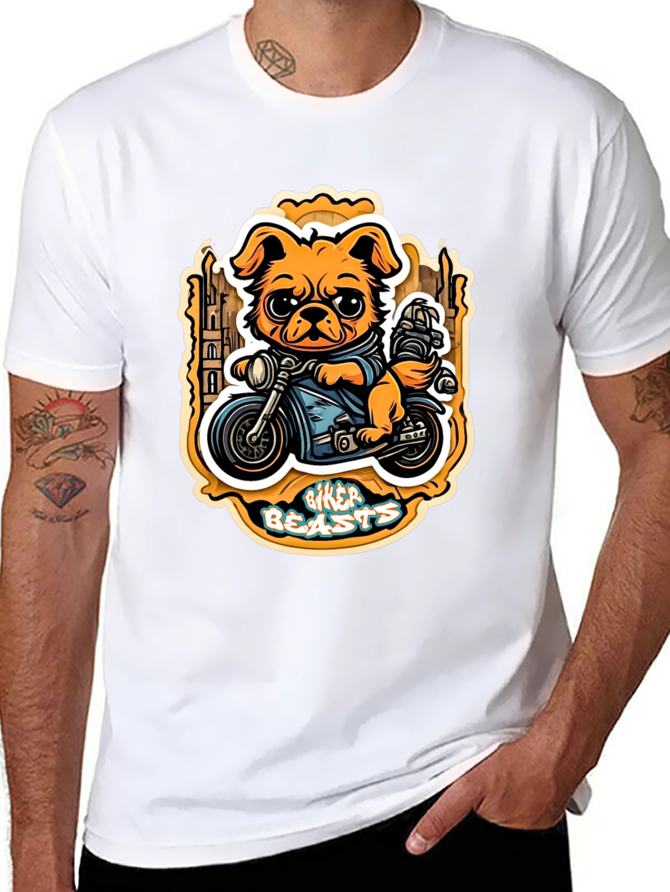 Biker Beasts Dog T-Shirt