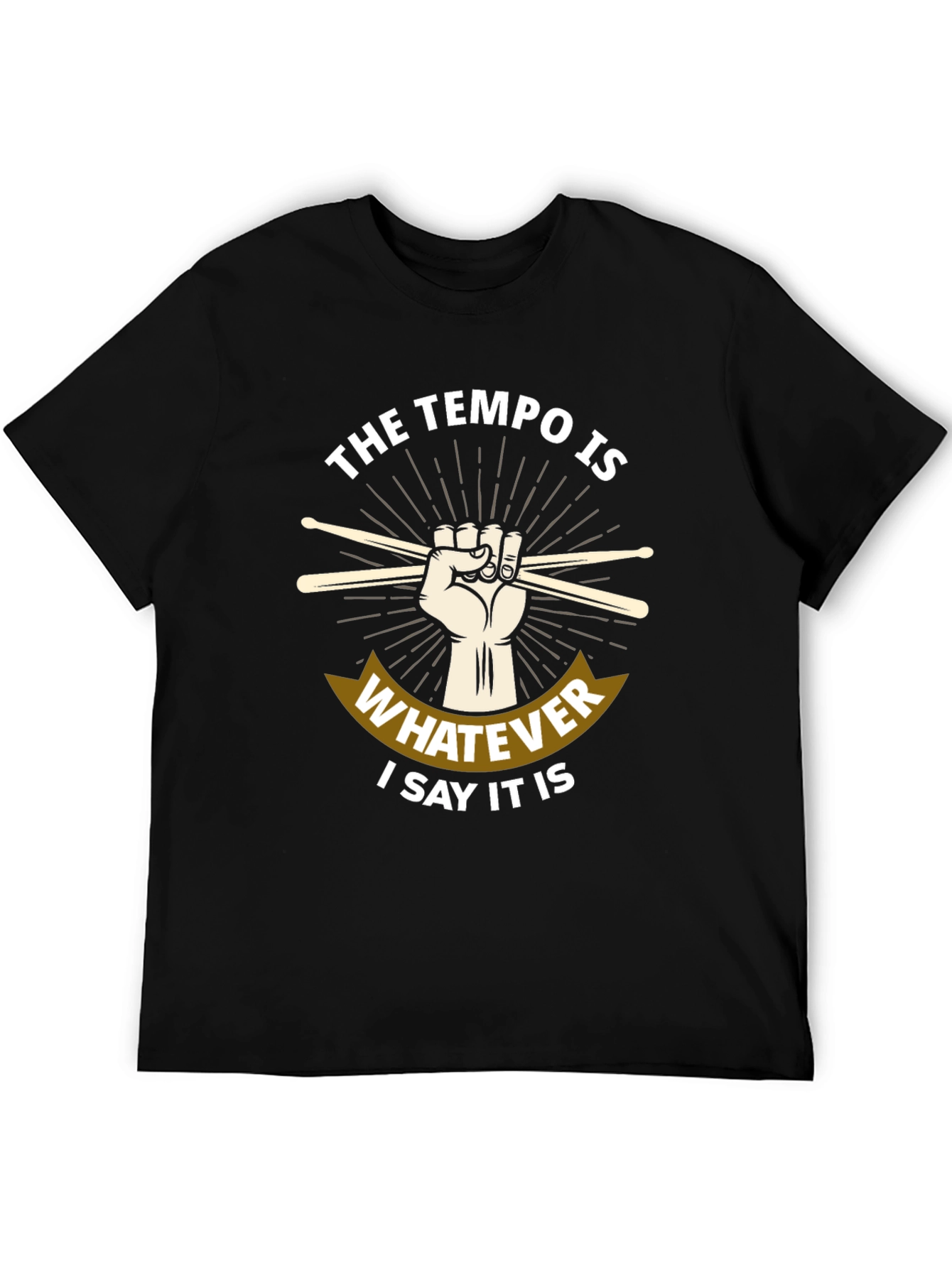 Tempo Drummer T-Shirt - Music Lover Tee