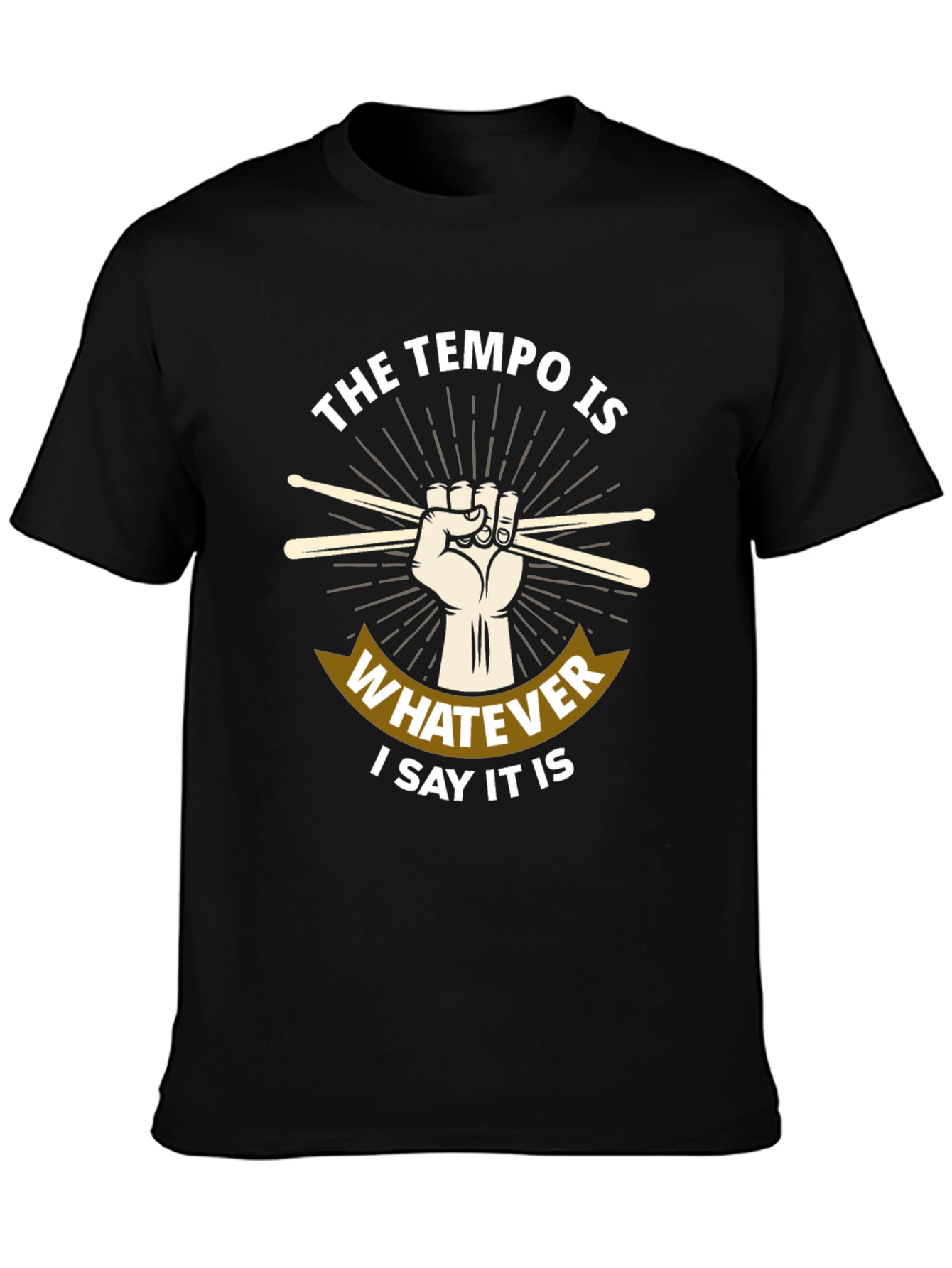 Tempo Drummer T-Shirt - Music Lover Tee