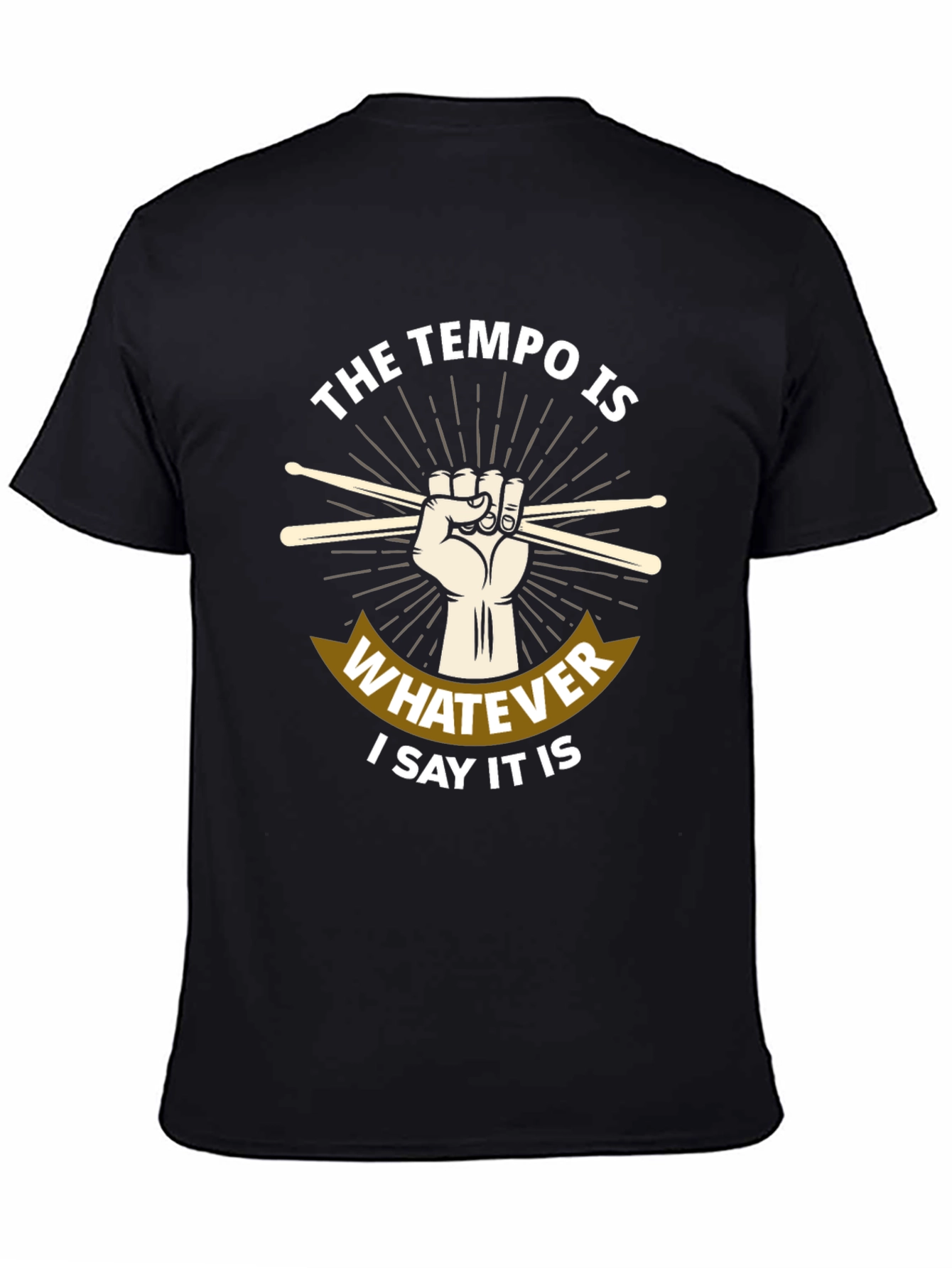 Tempo Drummer T-Shirt - Music Lover Tee