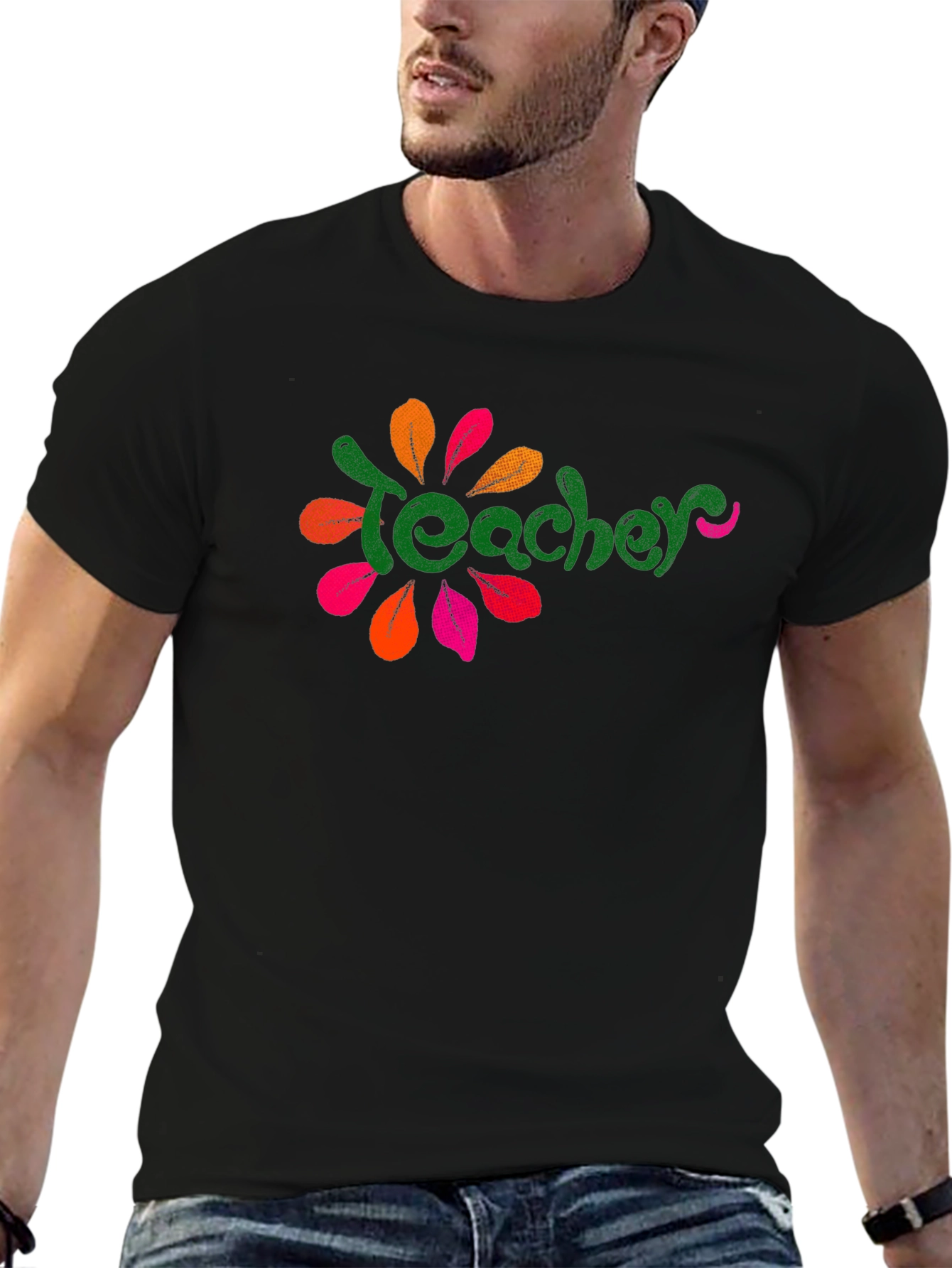 Teacher Flower Graphic Tee - Unique Style