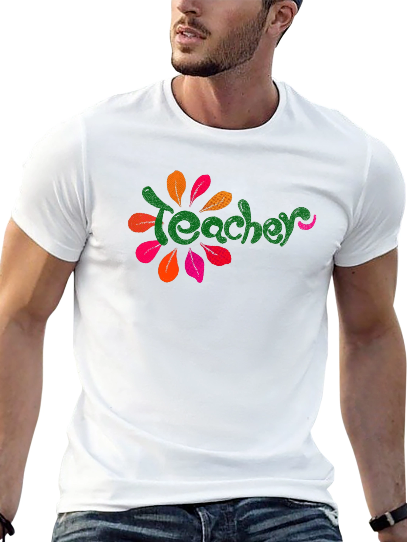 Teacher Flower Graphic Tee - Unique Style