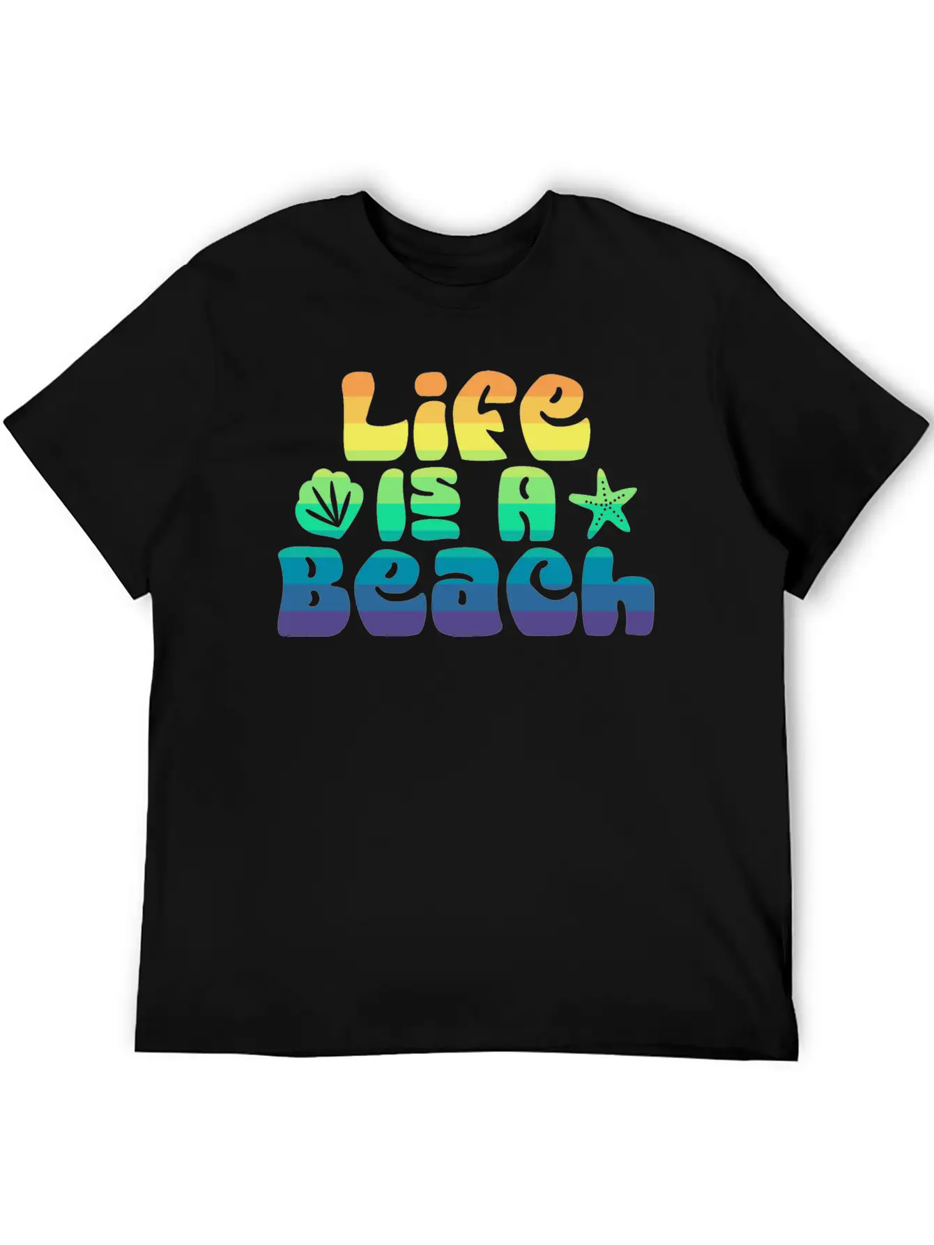 Life's A Beach Unisex Casual T-Shirt – Clean Design For Daily Comfort