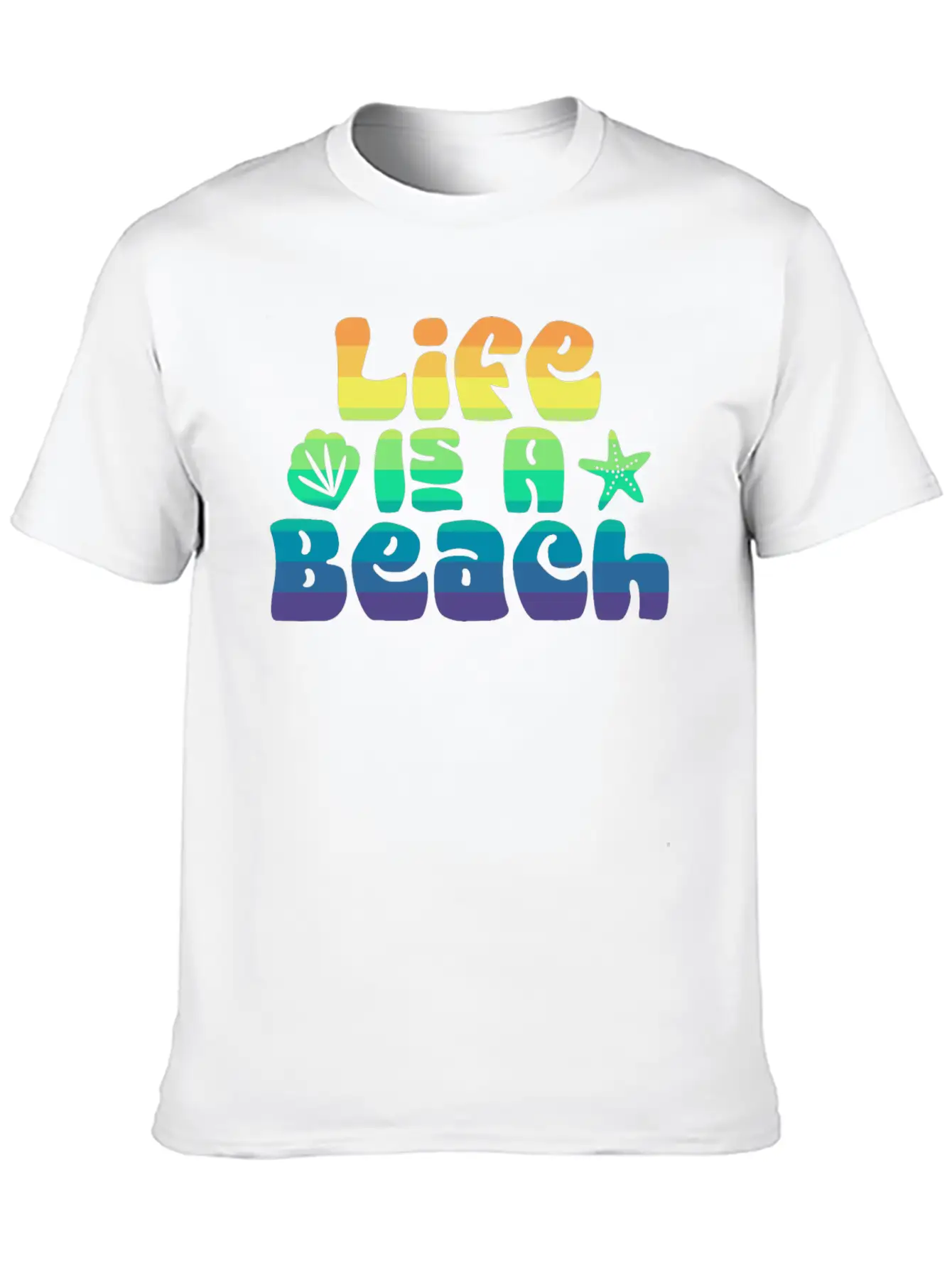 Life's A Beach Unisex Casual T-Shirt – Clean Design For Daily Comfort