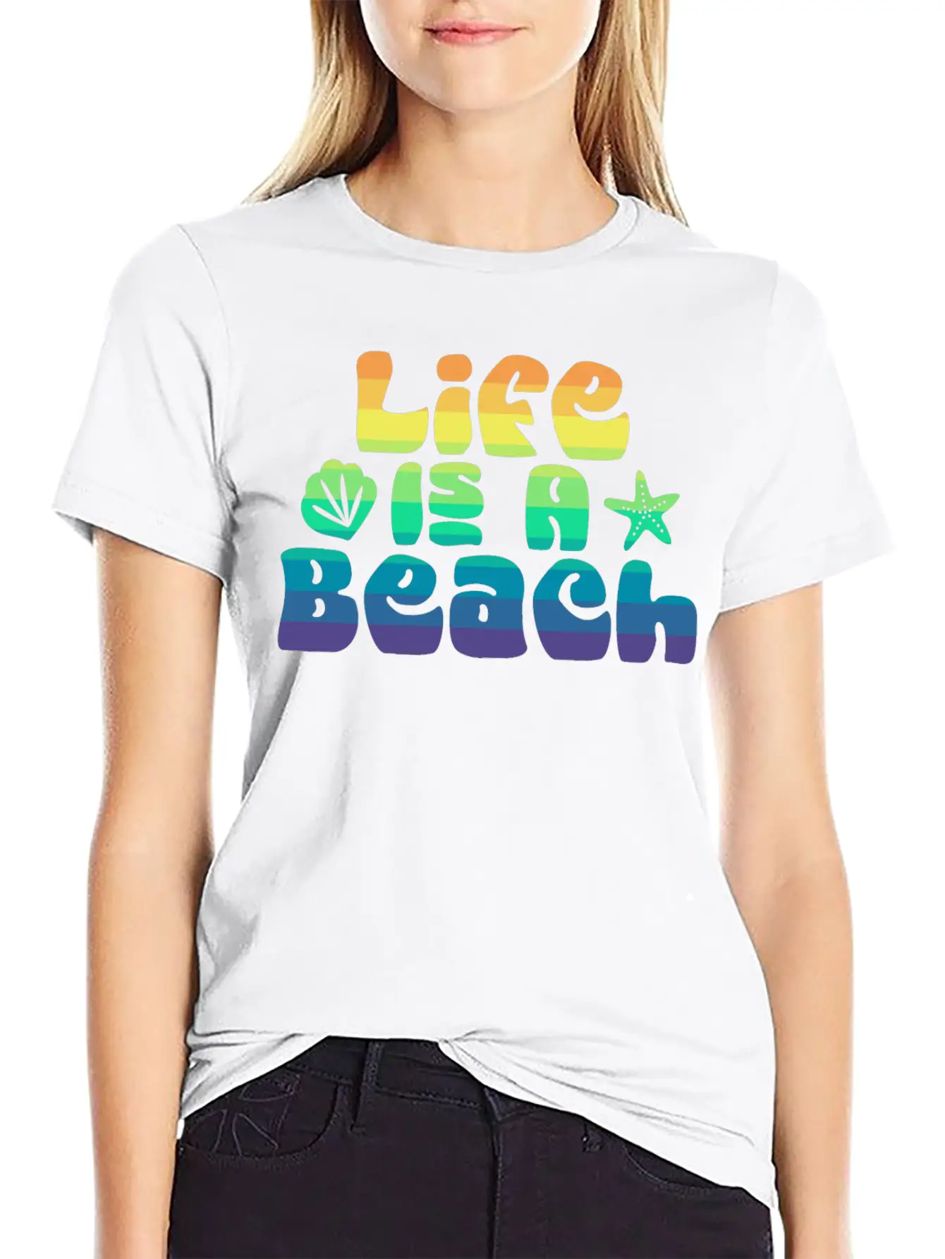 Life's A Beach Unisex Casual T-Shirt – Clean Design For Daily Comfort