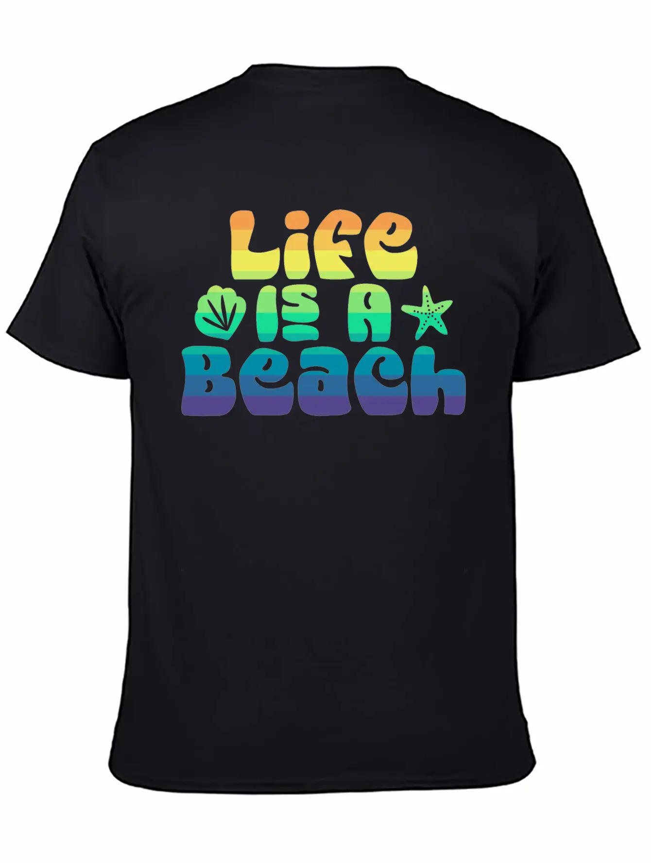 Life's A Beach Unisex Casual T-Shirt – Clean Design For Daily Comfort