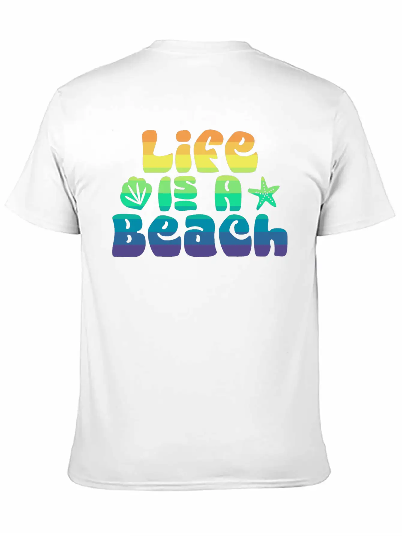Life's A Beach Unisex Casual T-Shirt – Clean Design For Daily Comfort