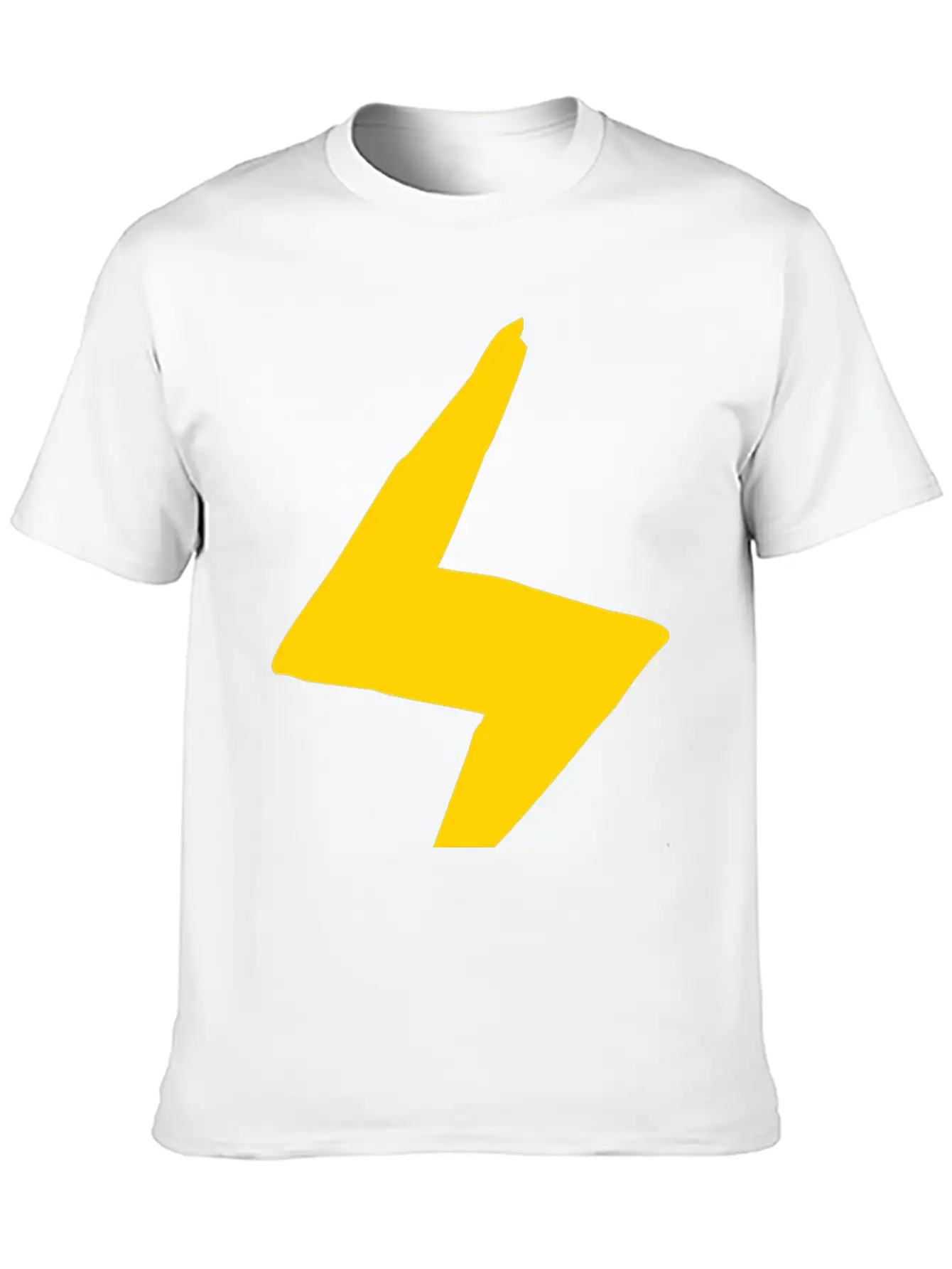 Lightning Hand-drawn Unisex Casual T-Shirt – Clean Design For Daily Comfort
