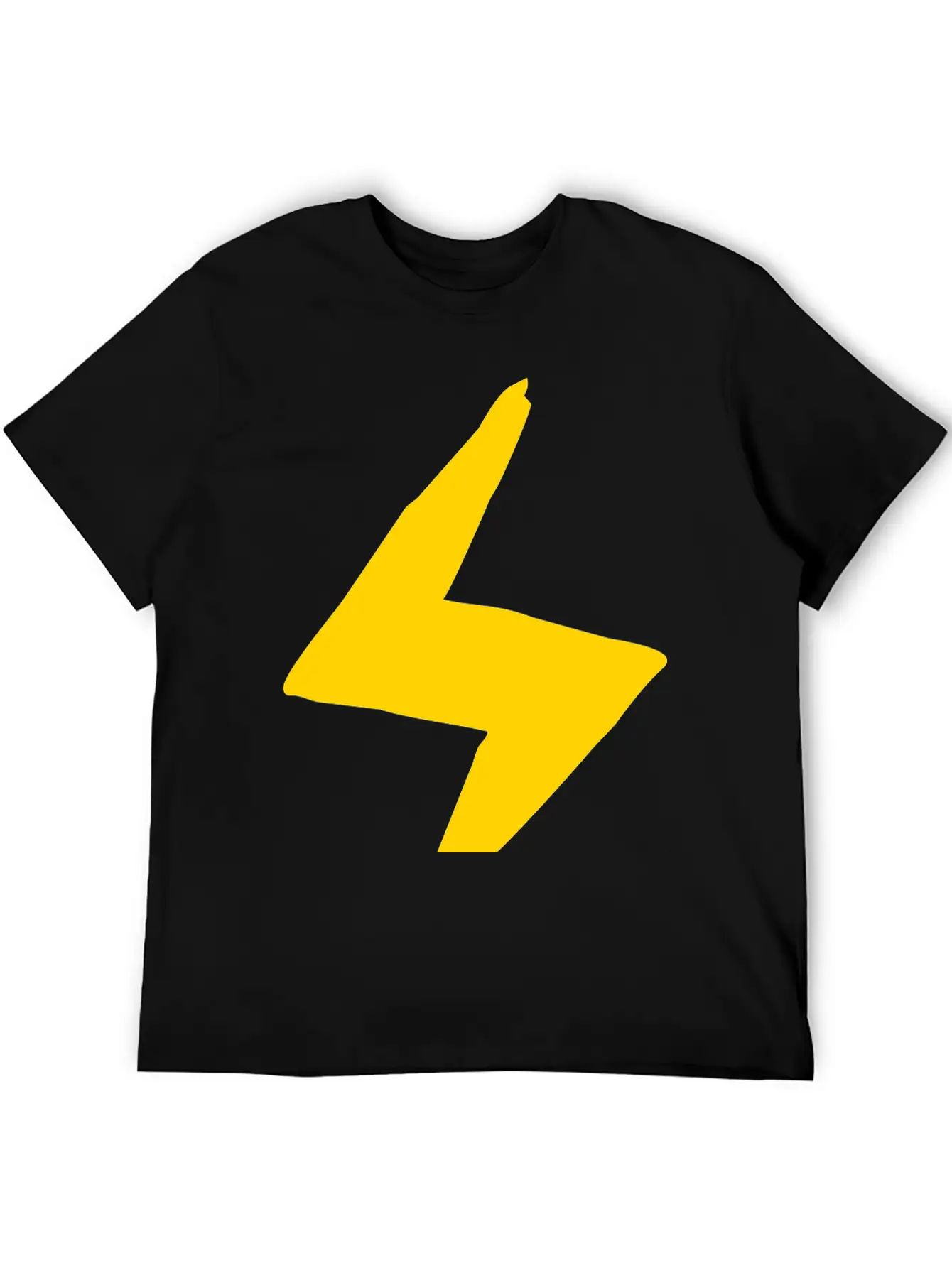 Lightning Hand-drawn Unisex Casual T-Shirt – Clean Design For Daily Comfort