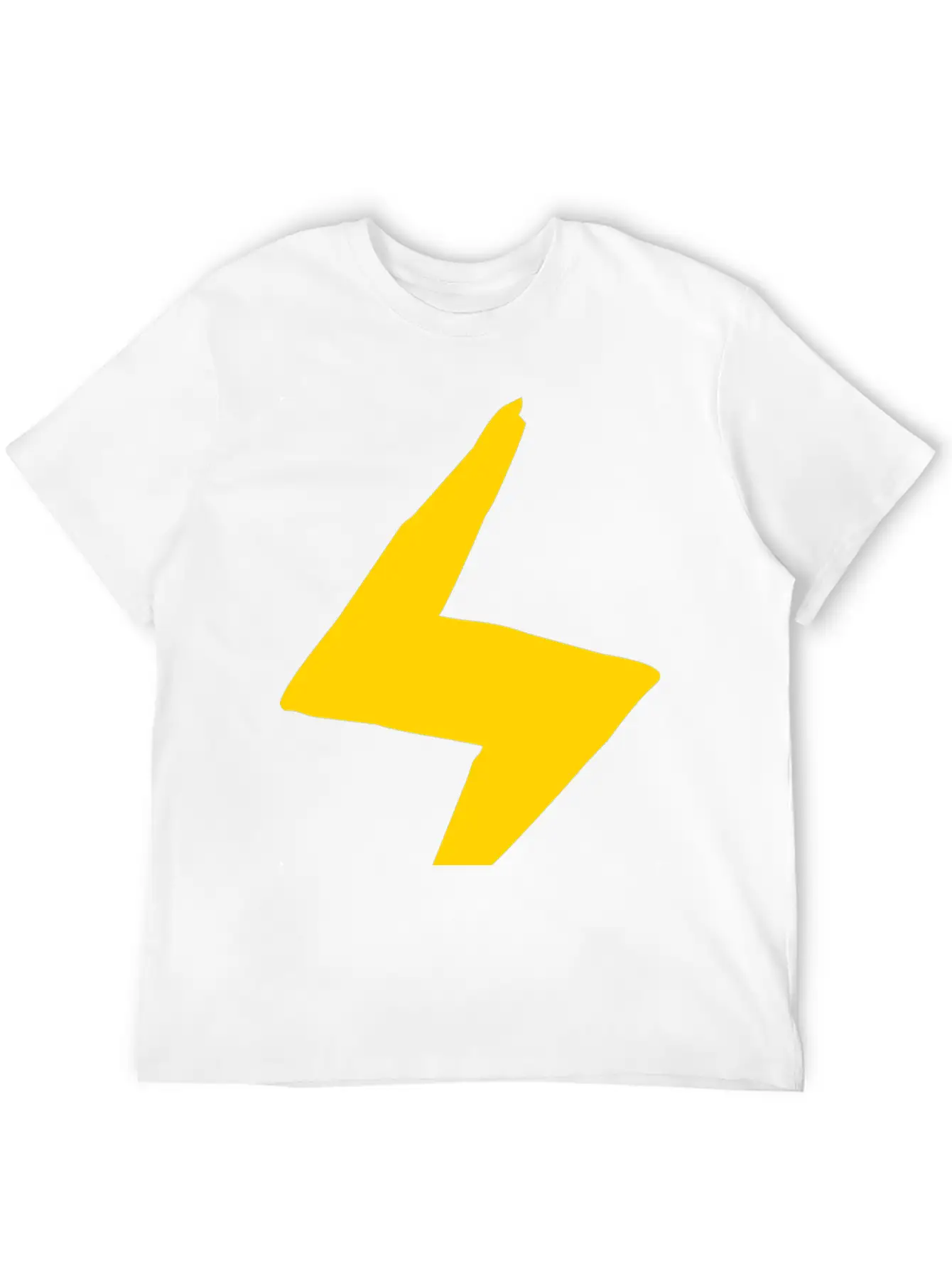 Lightning Hand-drawn Unisex Casual T-Shirt – Clean Design For Daily Comfort