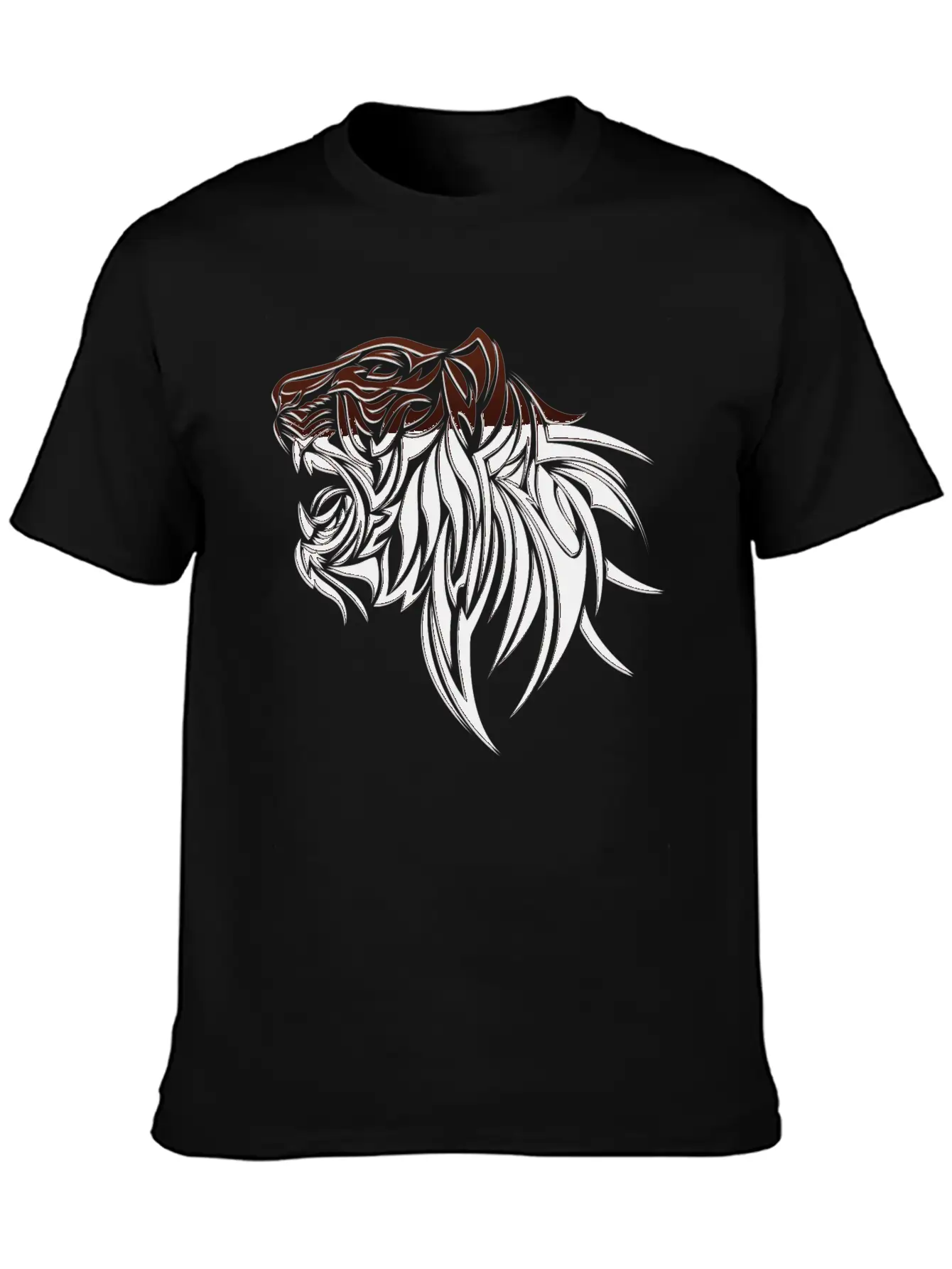 Lion Head Unisex Casual T-Shirt – Clean Design For Daily Comfort