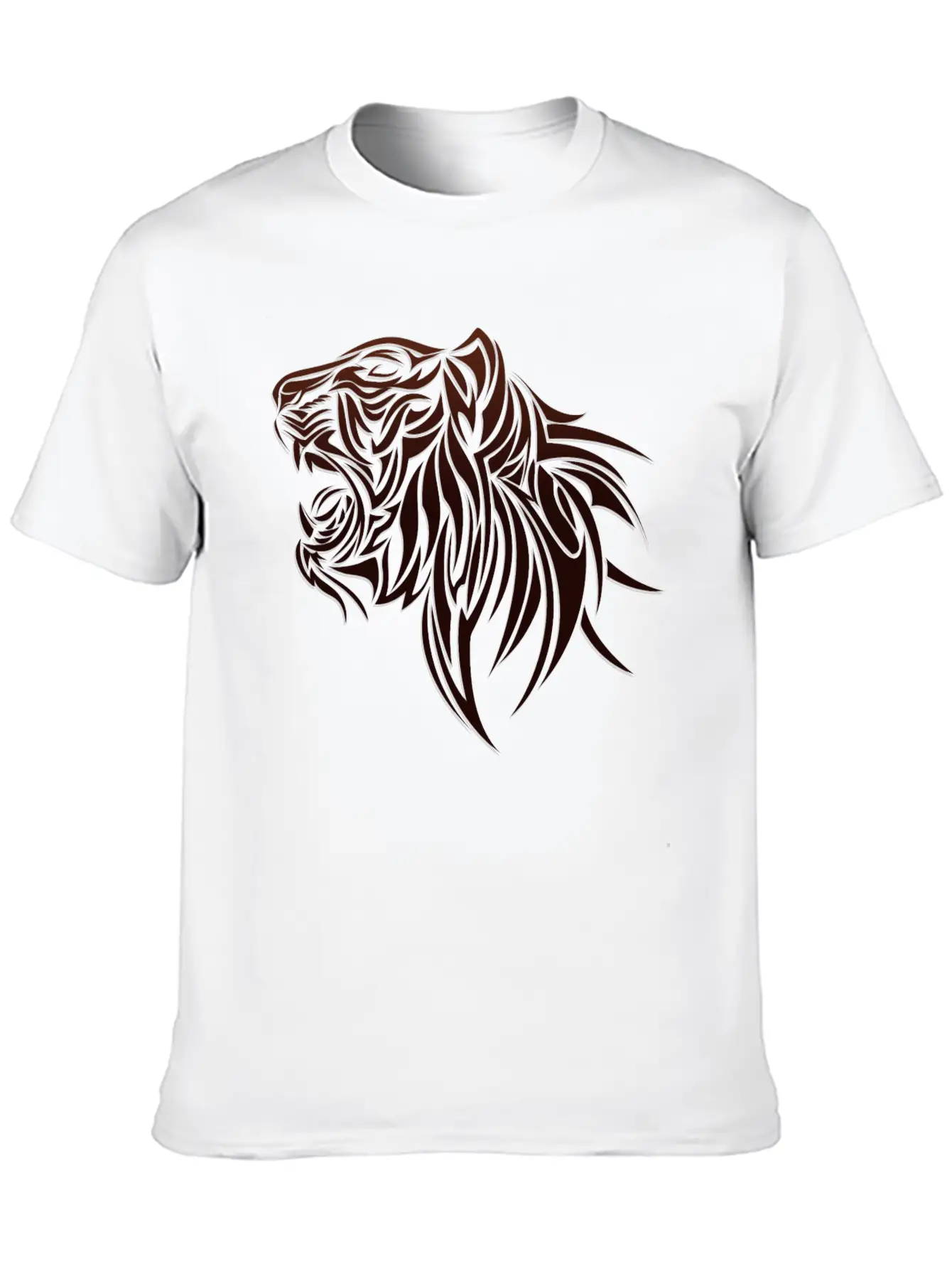 Lion Head Unisex Casual T-Shirt – Clean Design For Daily Comfort